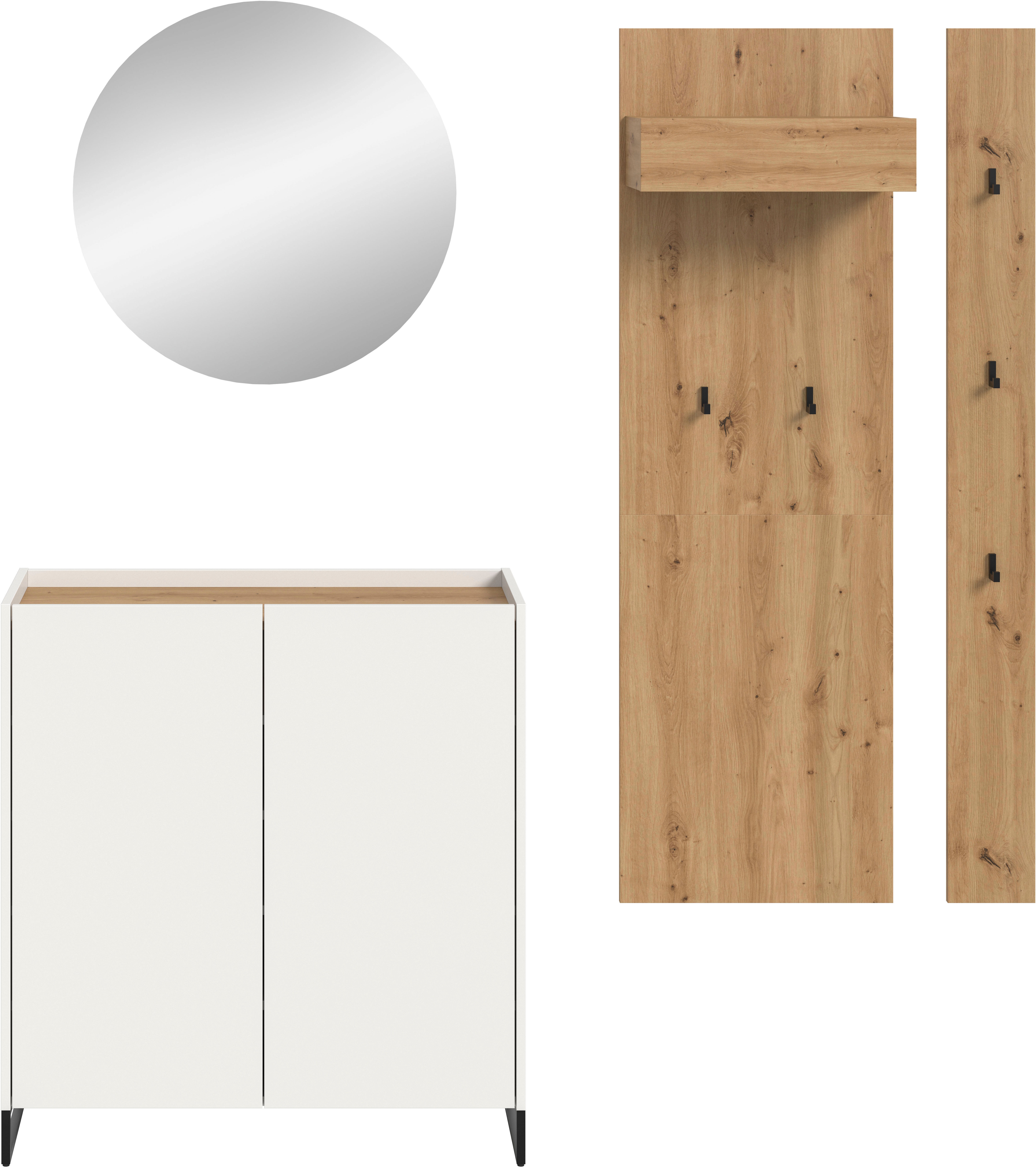 Thumbnail - Home affaire Garderoben-Set "EVRID, 4-teilig, Breite 206 cm, individuell stellbar & erweiterbar" best. aus: Kommode, Spi...