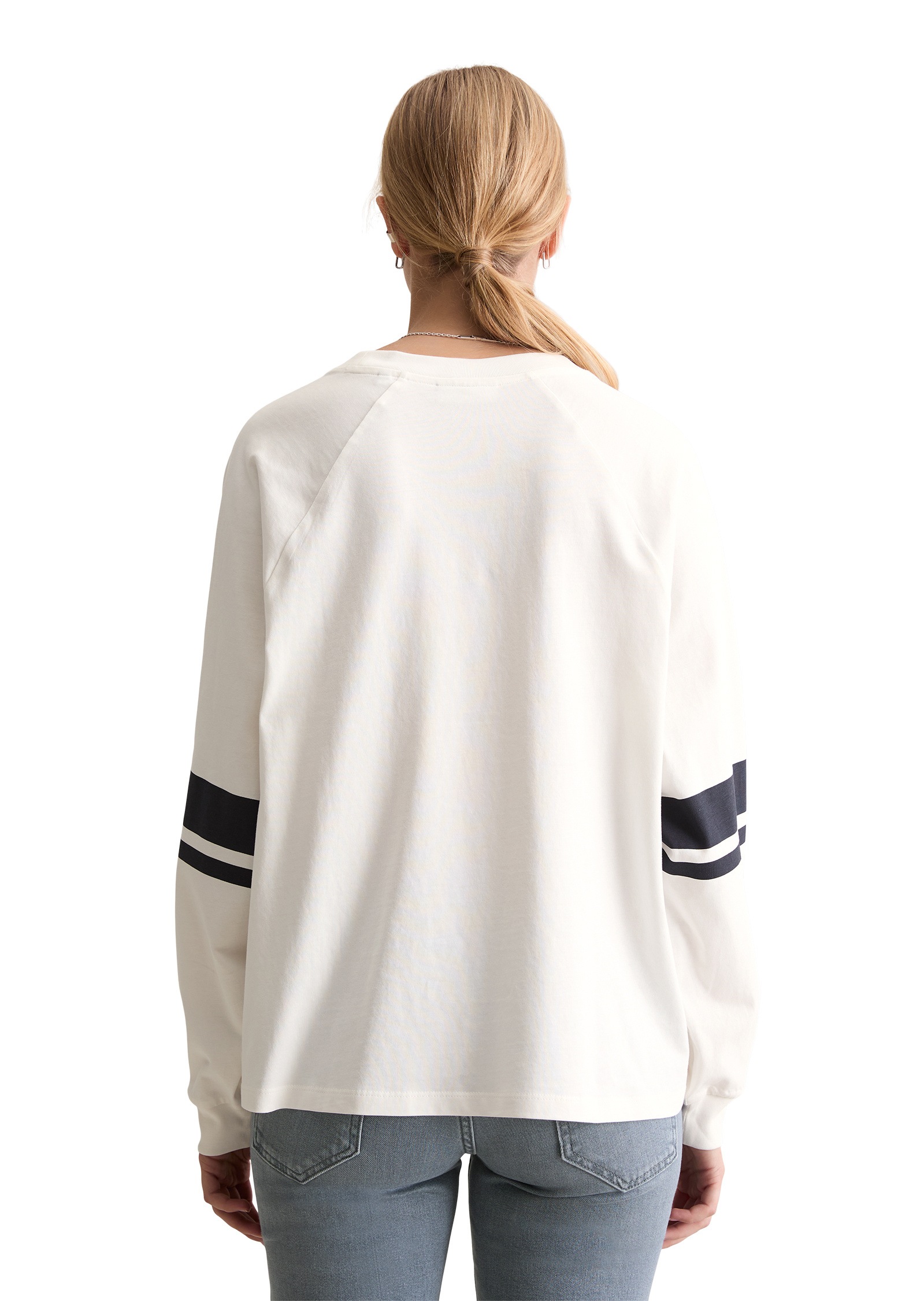 Thumbnail - Marc OPolo DENIM Langarmshirt "mit Streifen-Prints am Ärmel"