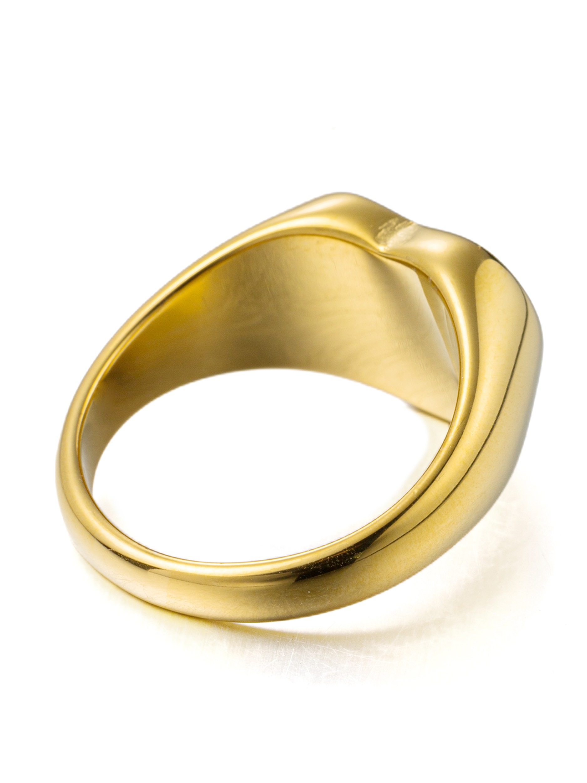 Fingerring "Schmuck Geschenk Edelstahl Damenring Ring Herz" Gr. 58, gelbgoldfarben, ANISTON JEWELRY & WATCHES, Fingerringe, Damen, 58, Edelstahl, 4mm, Fingerring, Made in Germany 2
