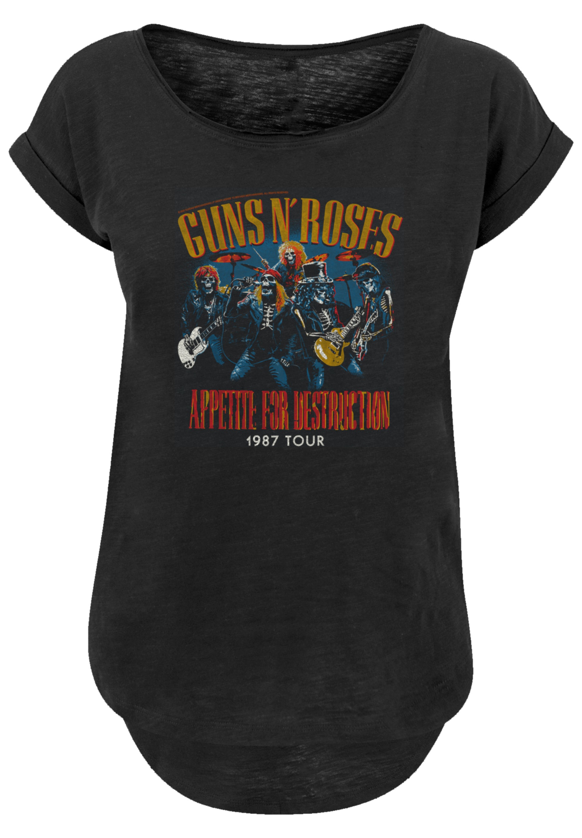 F4NT4STIC T-Shirt "Guns N Roses 1987 Tour Vintage Rock", Premium Qualität günstig online kaufen