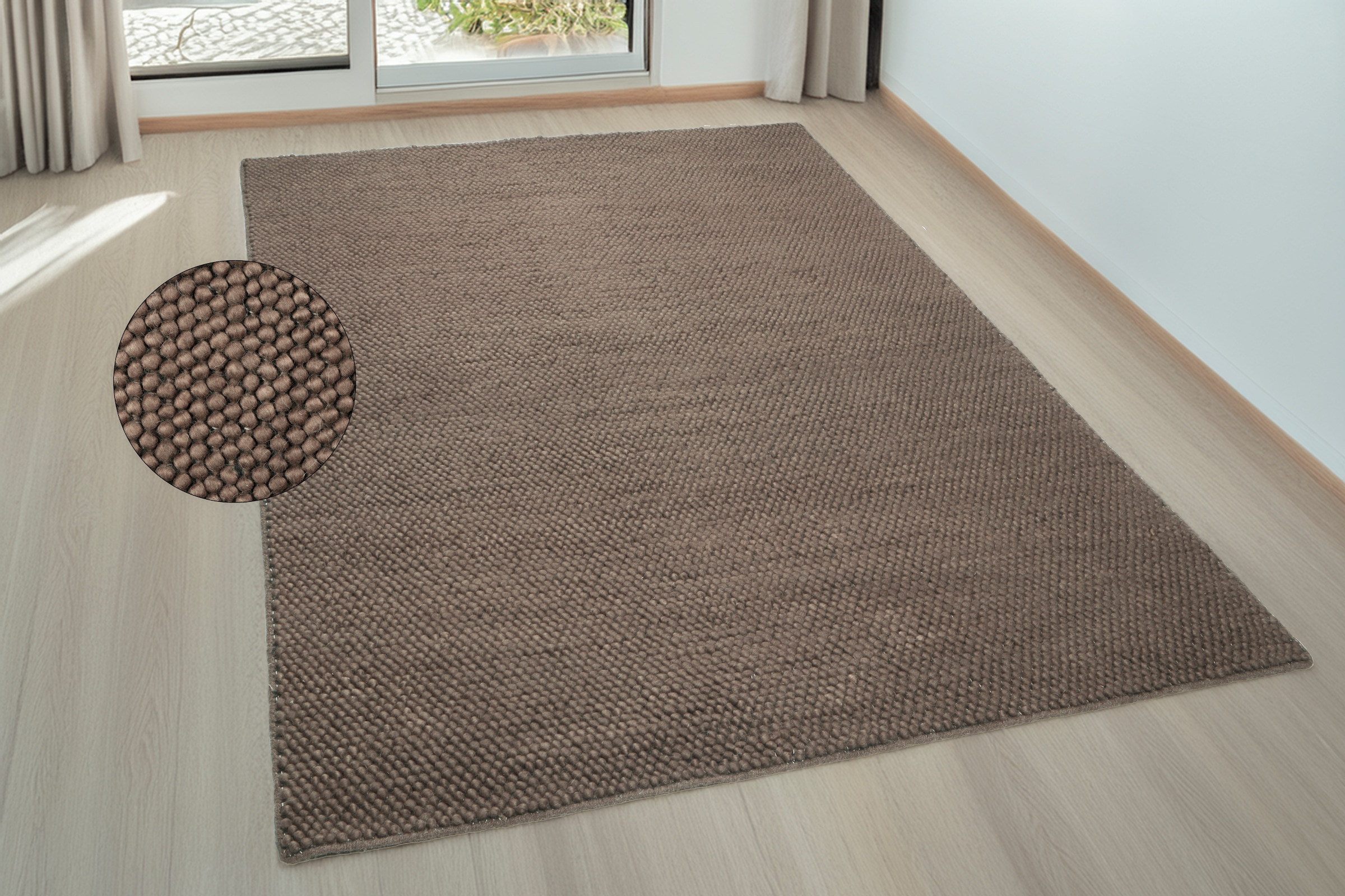 LeGer Home by Lena Gercke Wollteppich "Ainhoa, handgewebt, Wolle" rechtecki günstig online kaufen