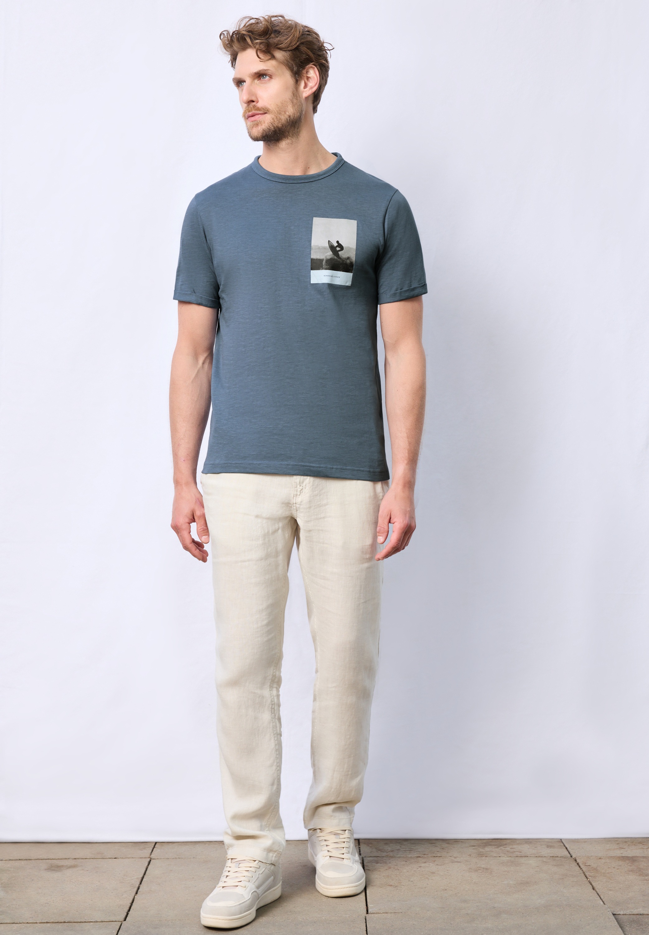 STREET ONE MEN T-Shirt, aus reiner Baumwolle