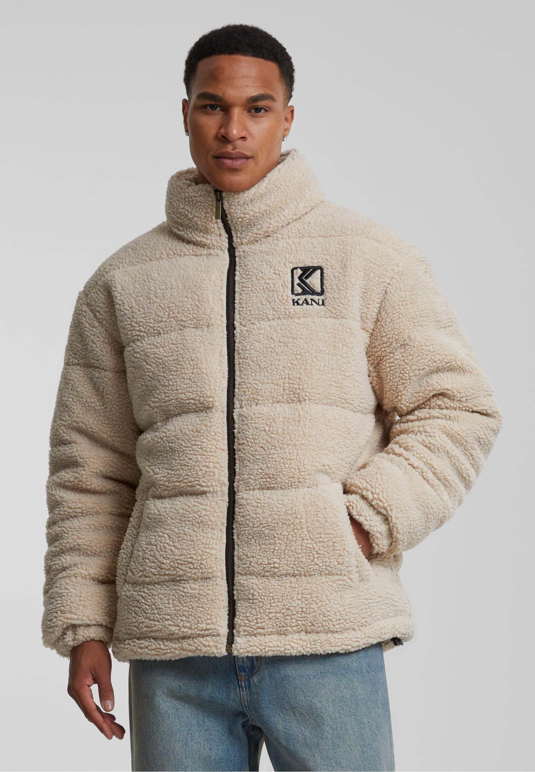 Karl Kani Winterjacke »Karl Kani Herren KM213-070-1 Retro Teddy Puffer Jacket«, (1 St.), ohne Kapuze