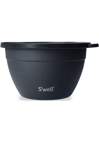 Salatschüssel »S'well Onyx Salad Bowl Kit, 1.9L«, 3 tlg., aus Edelstahl