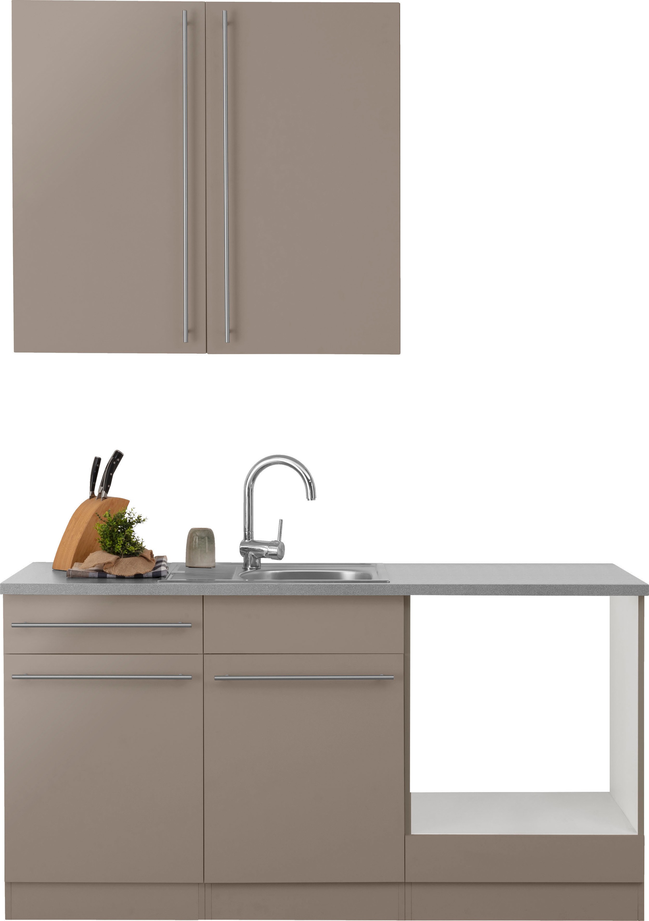 wiho Küchen Pantryküche "Chicago" wahlweise mit E-Geräten, Breite 160 cm