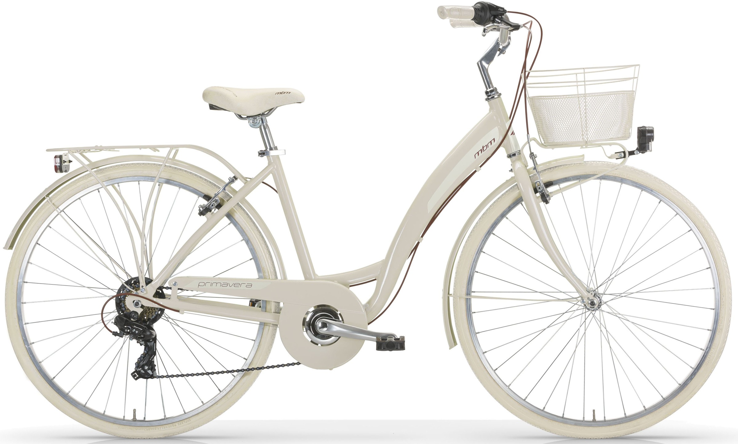 MBM Cityrad "NEW Primavera", 6 Gang, Shimano, TY300 Schaltwerk, Kettenschaltung, für Damen, Kettenschaltung