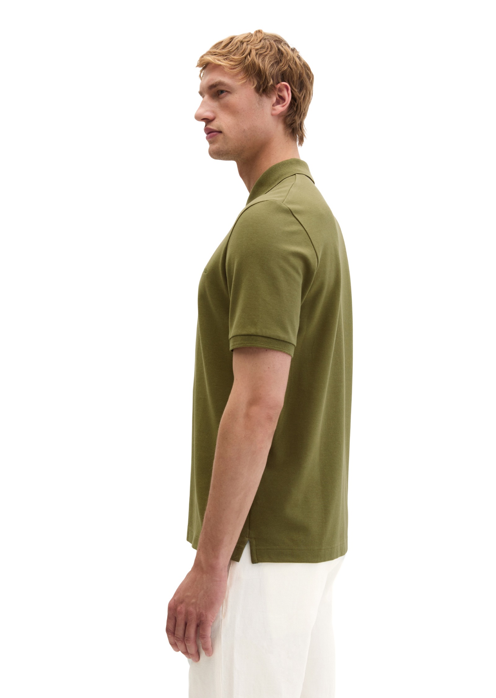 Marc O'Polo Poloshirt »aus mittelschwerem Bio-Baumwoll-Viskose-Mix«