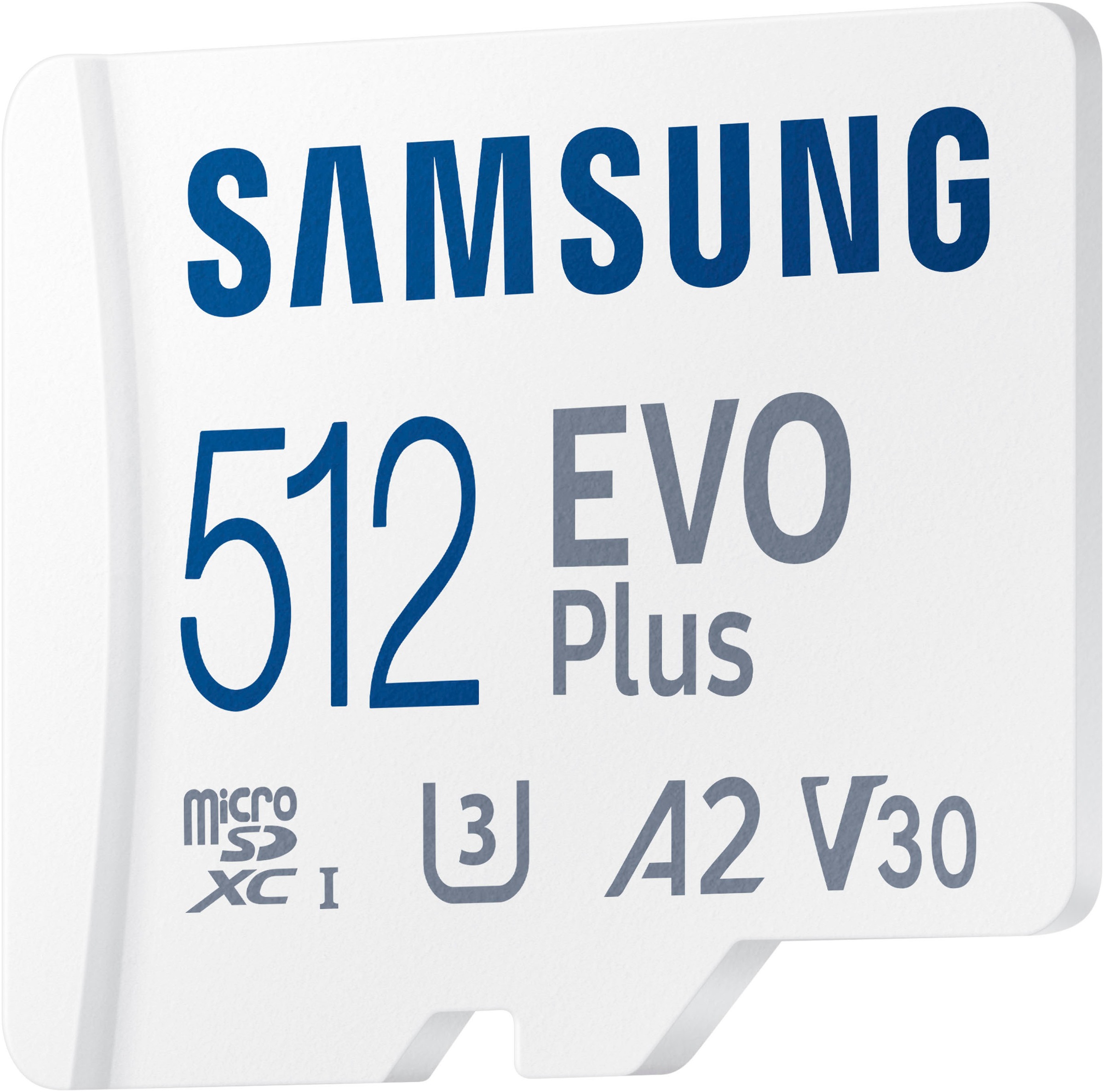 Samsung Speicherkarte »EVO Plus (2024) inkl. SD-Adapter«, (Video Speed Class 30 (V30)/UHS Speed Class 3 (U3) 160 MB/s Lesegeschwindigkeit)