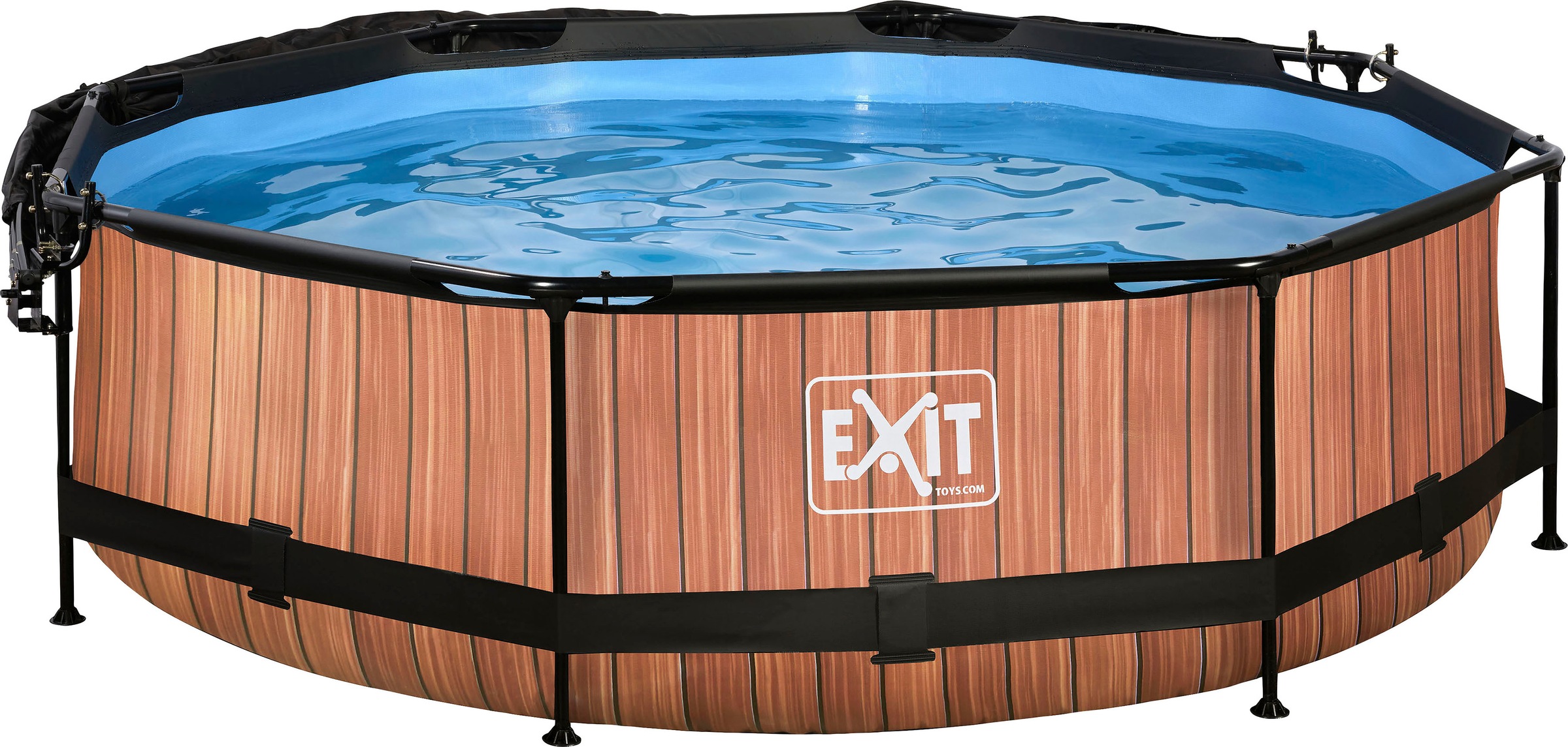 EXIT Framepool "inkl. Sonnensegel" ØxH: 300x76 cm, mit Kartuschenfilterpump günstig online kaufen