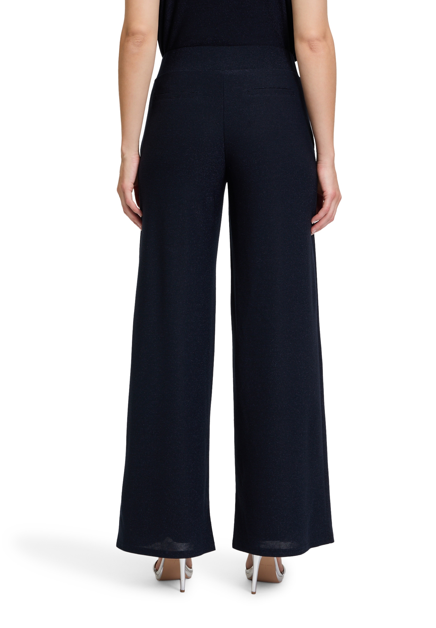 Vera Mont Stoffhose »Vera Mont Modern fit Hose mit weitem Bein«, Glitzer