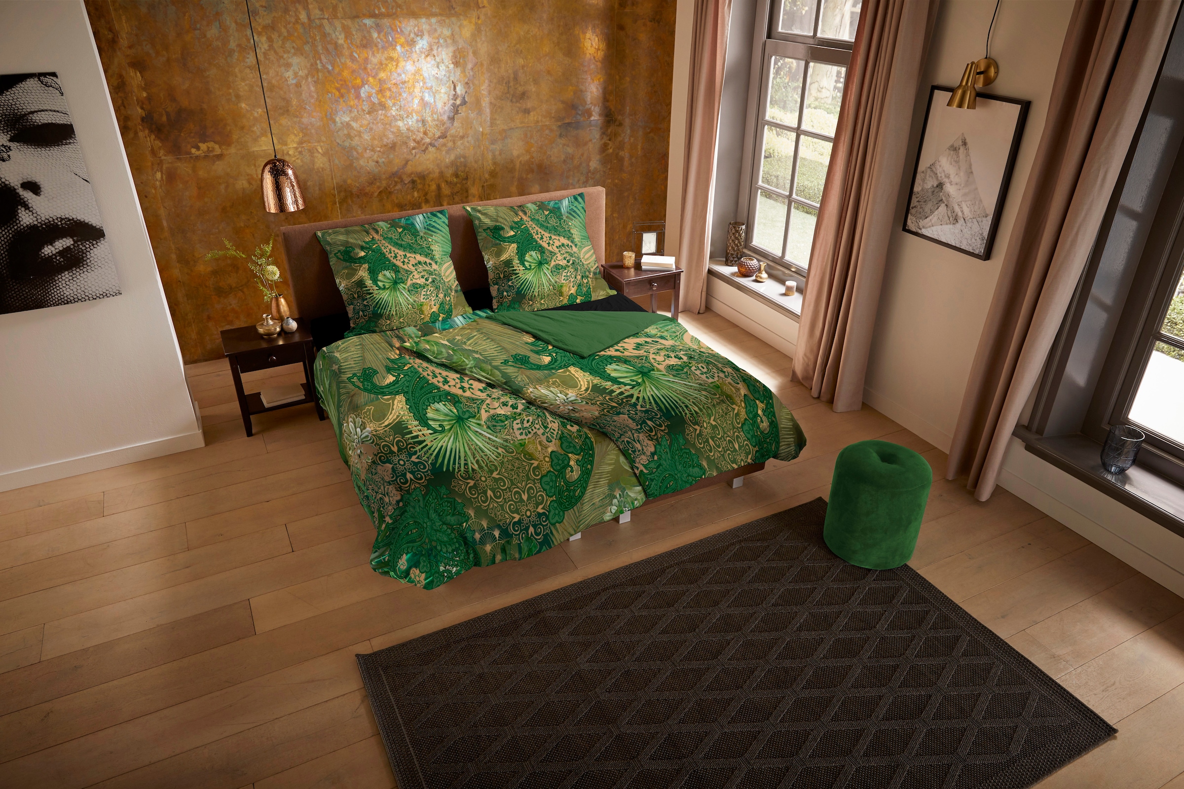 PURE luxury collection Wendebettwäsche "Louise" 2 Stk. Mikrofaser, 135x200, günstig online kaufen