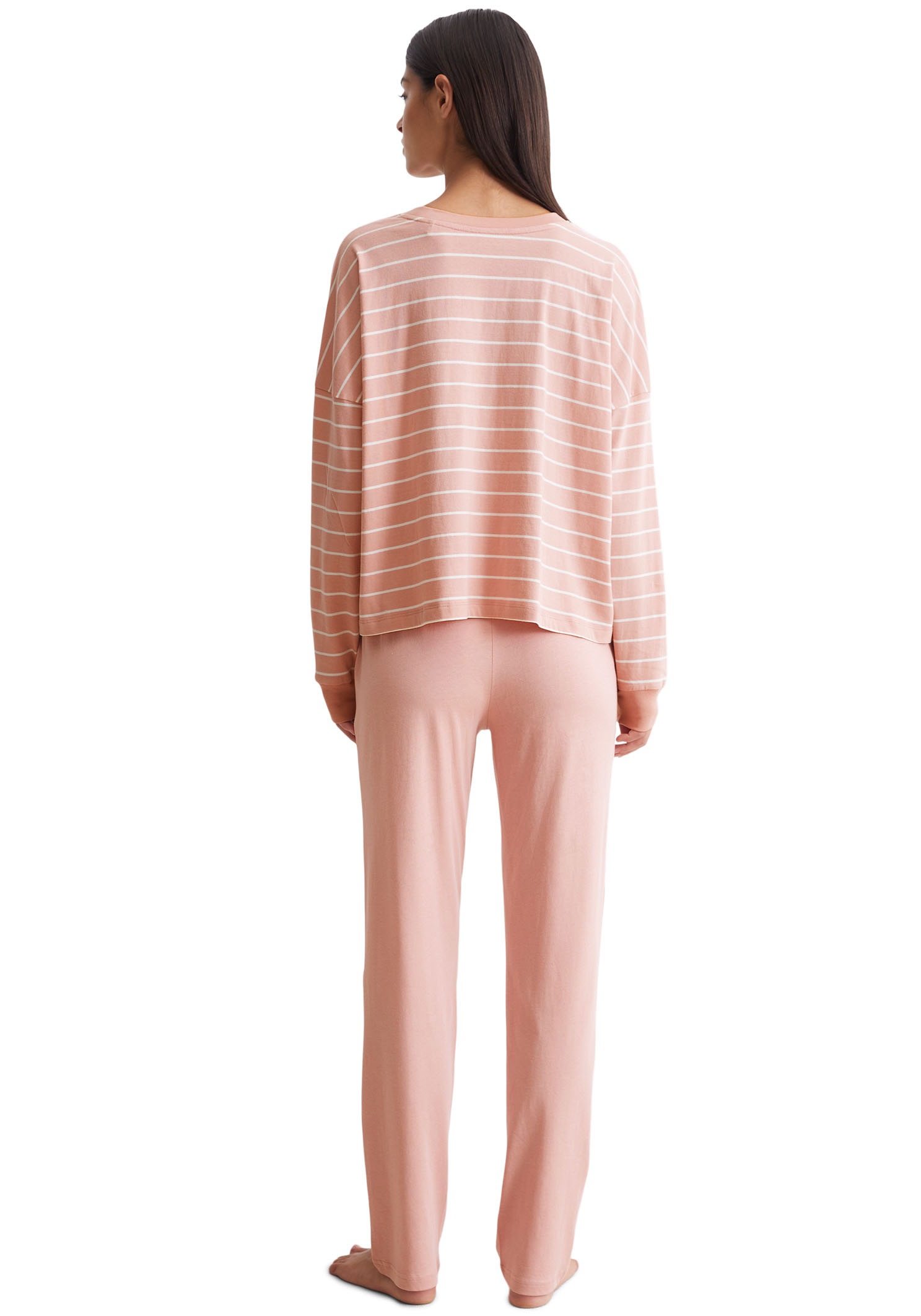 Thumbnail - Marc OPolo Pyjama "Mix & Match Cotton-Woven" Set, 2 tlg. mit Oberteil in Ringel-Optik