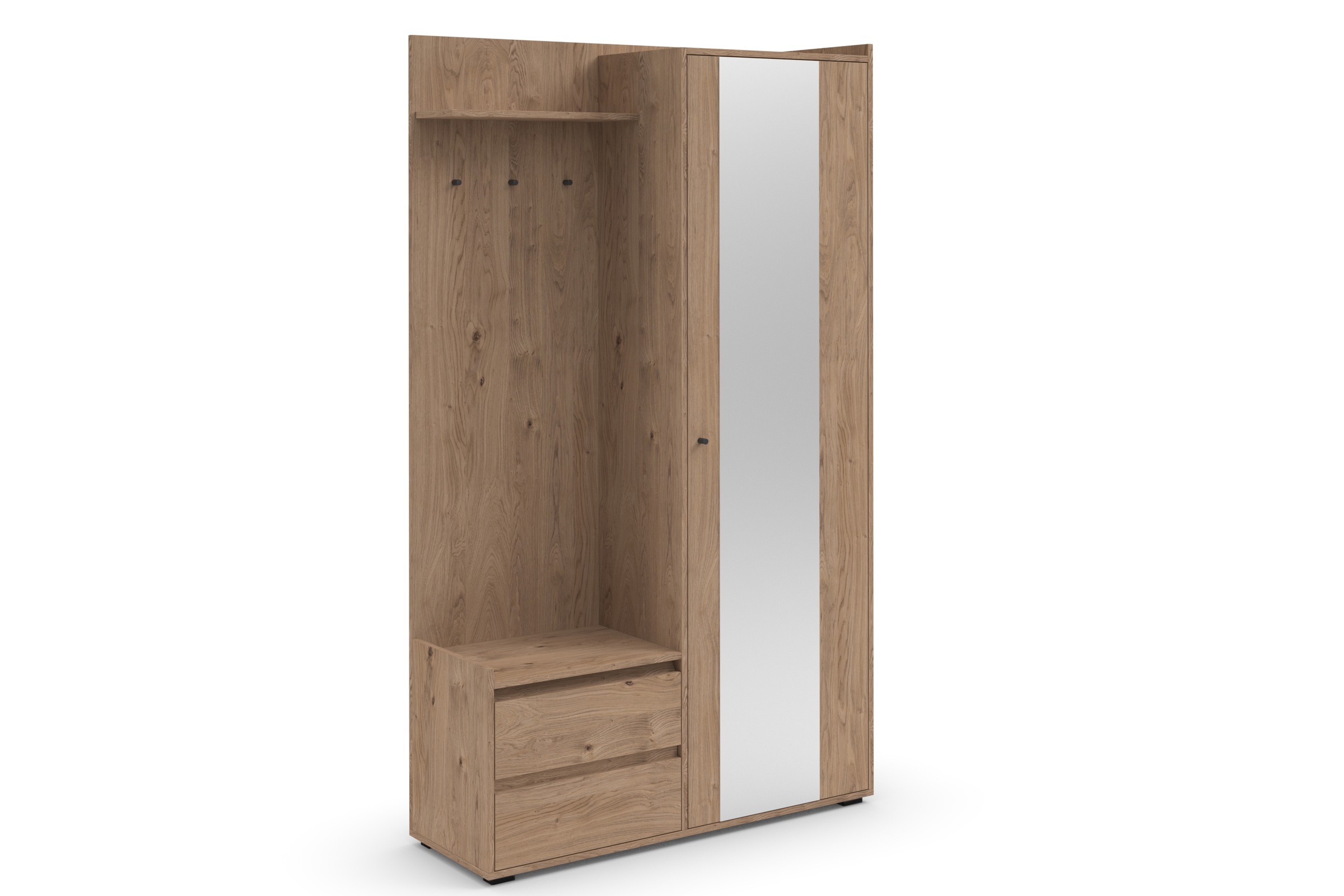 OTTO home Garderobenschrank "Kosmo" mit Spiegel Maße 118 x 30 cm, Höhe 190 günstig online kaufen