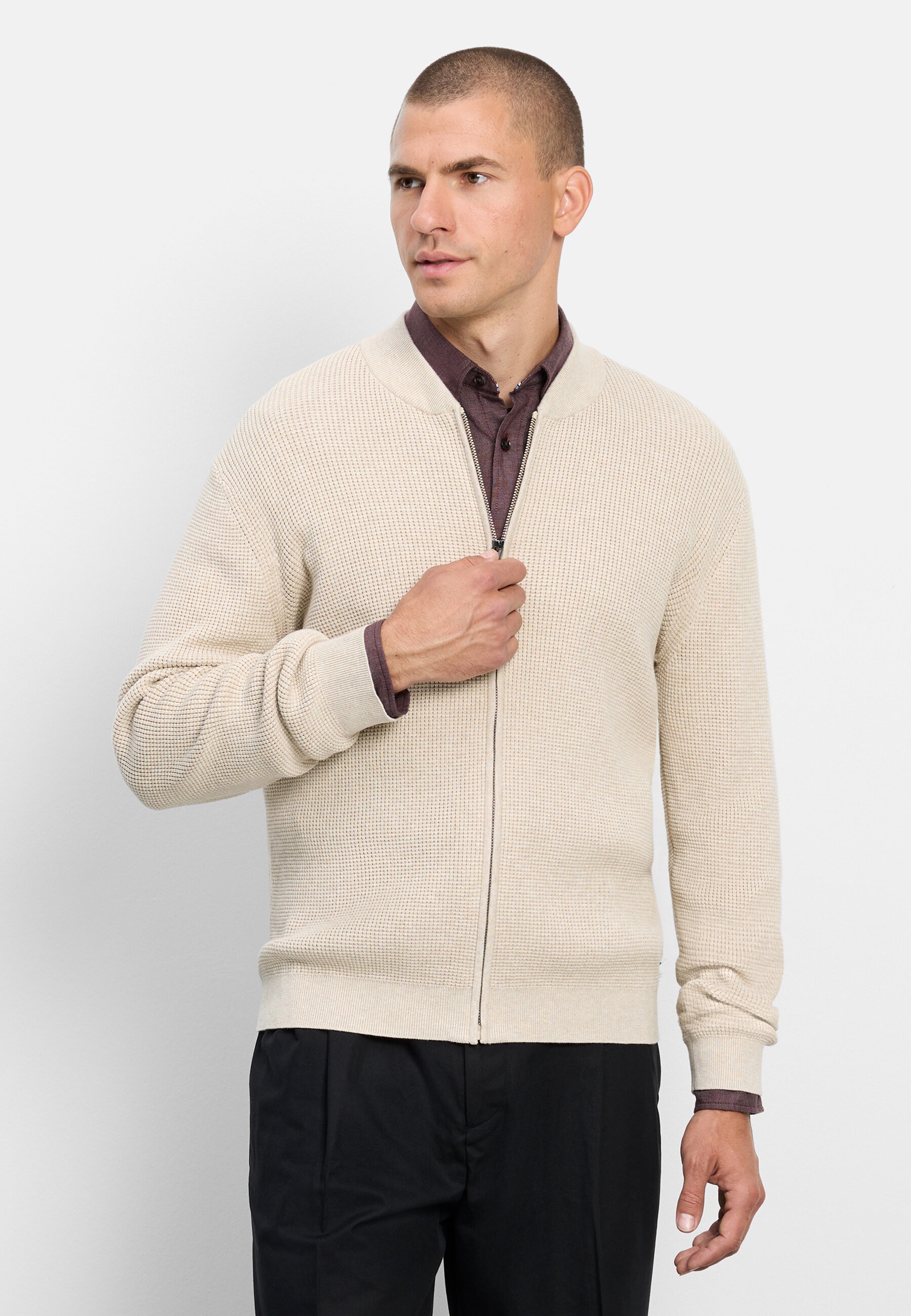 OLYMP Strickjacke "OLYMP Casual Strick, Strickjacke"