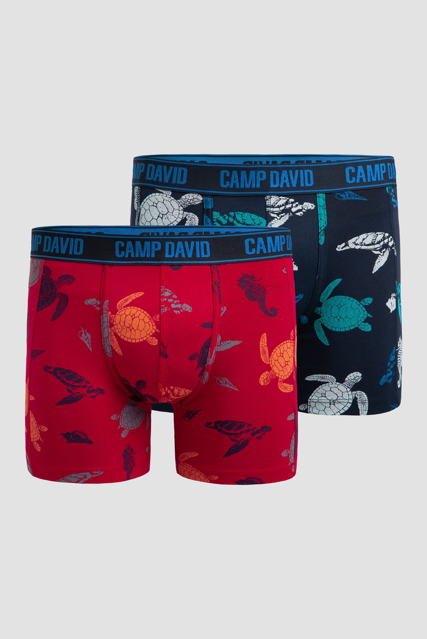 CAMP DAVID Boxershorts »Set:« 2 Stk. mit All Over Print