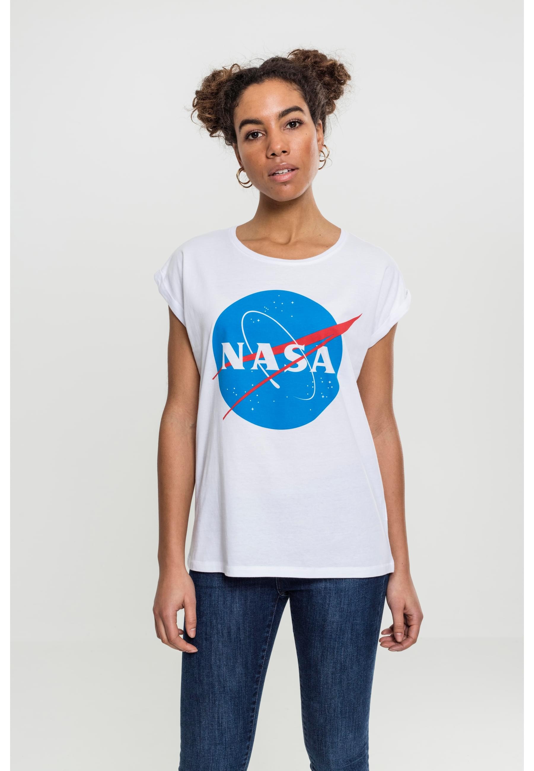MisterTee T-Shirt »MisterTee Damen Ladies NASA Insignia Tee«, (1 tlg.)