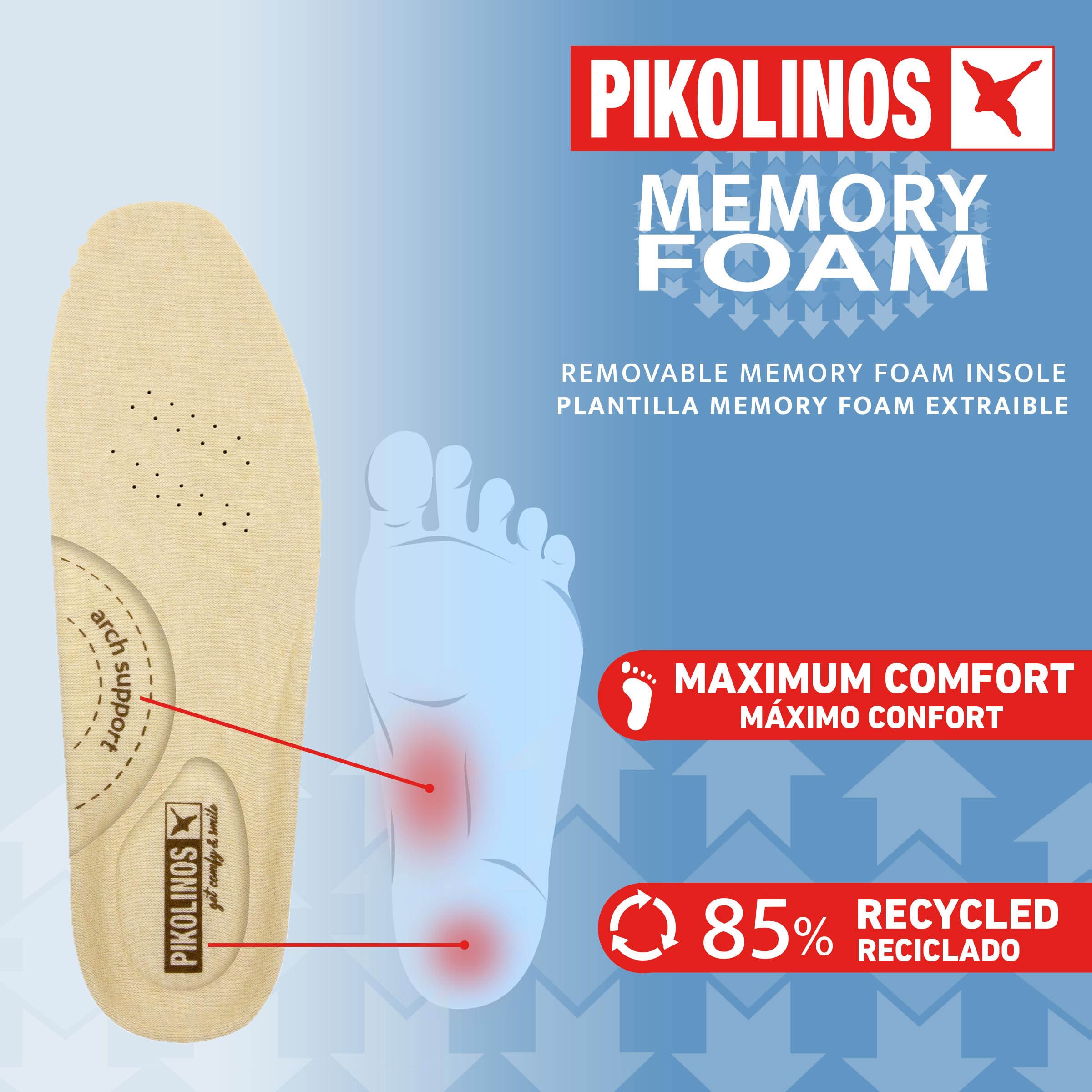 PIKOLINOS Slip-On Sneaker »CAMBIL«, Schlupfschuh, Halbschuh, Freizeitschuh mit Label an der Zunge