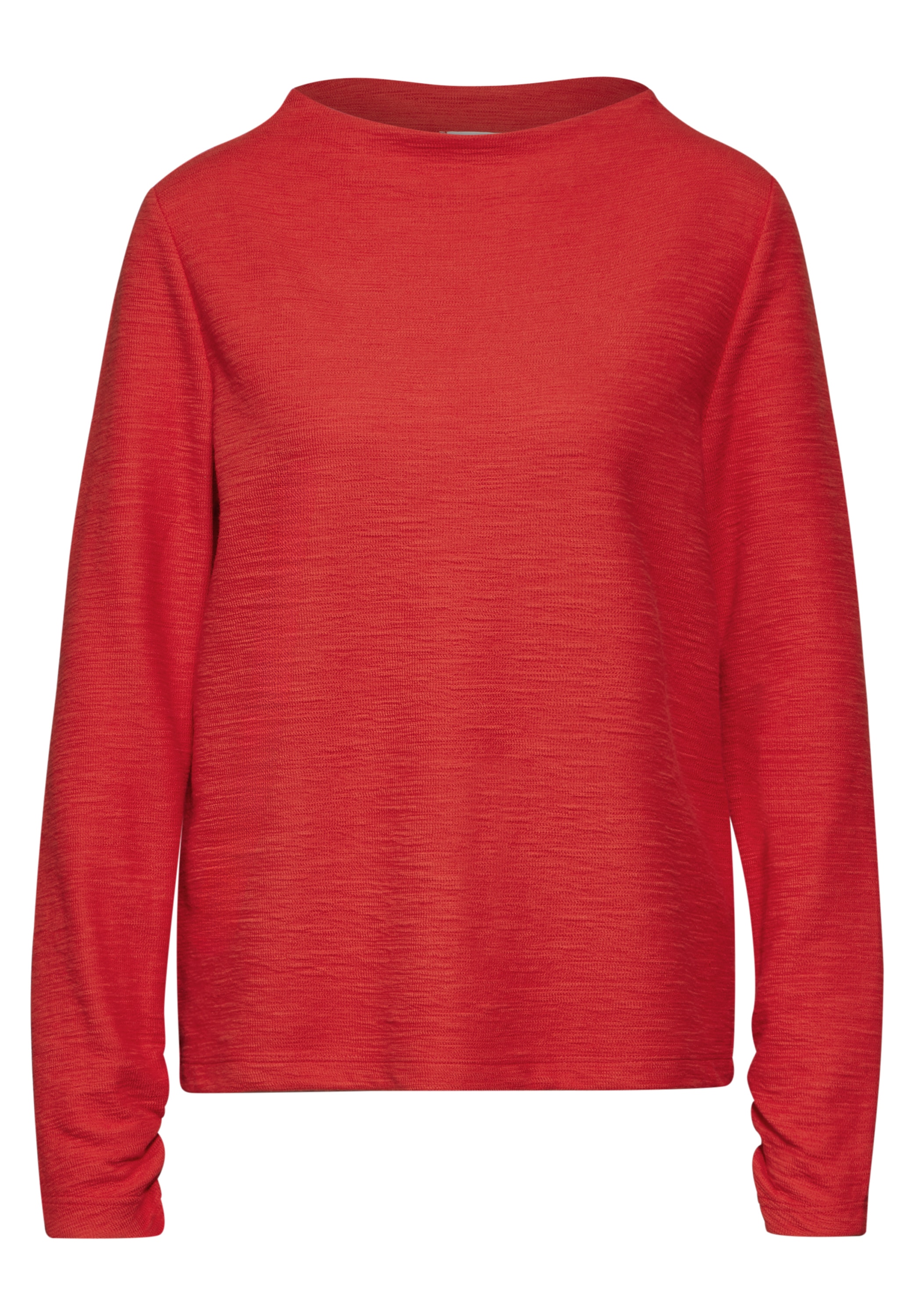 STREET ONE Langarmshirt, im angenehmen Materialmix