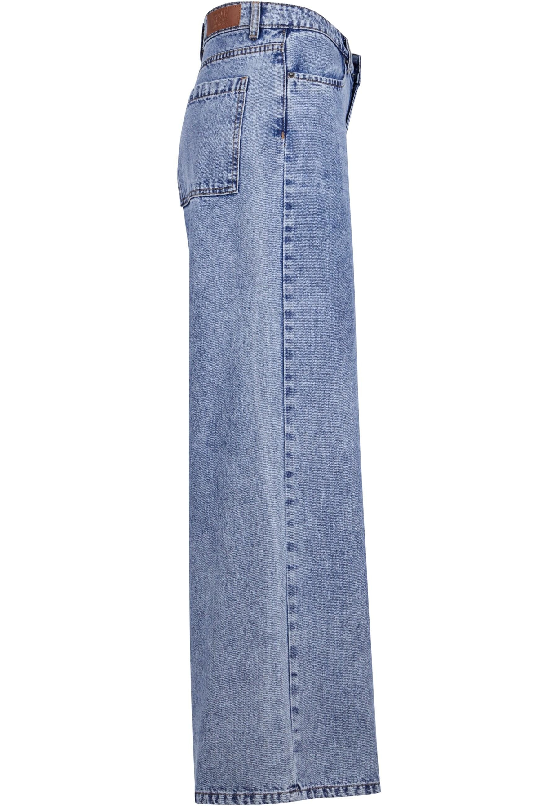 URBAN CLASSICS Bequeme Jeans »Urban Classics Damen Ladies Mid Waist Wide Denim«