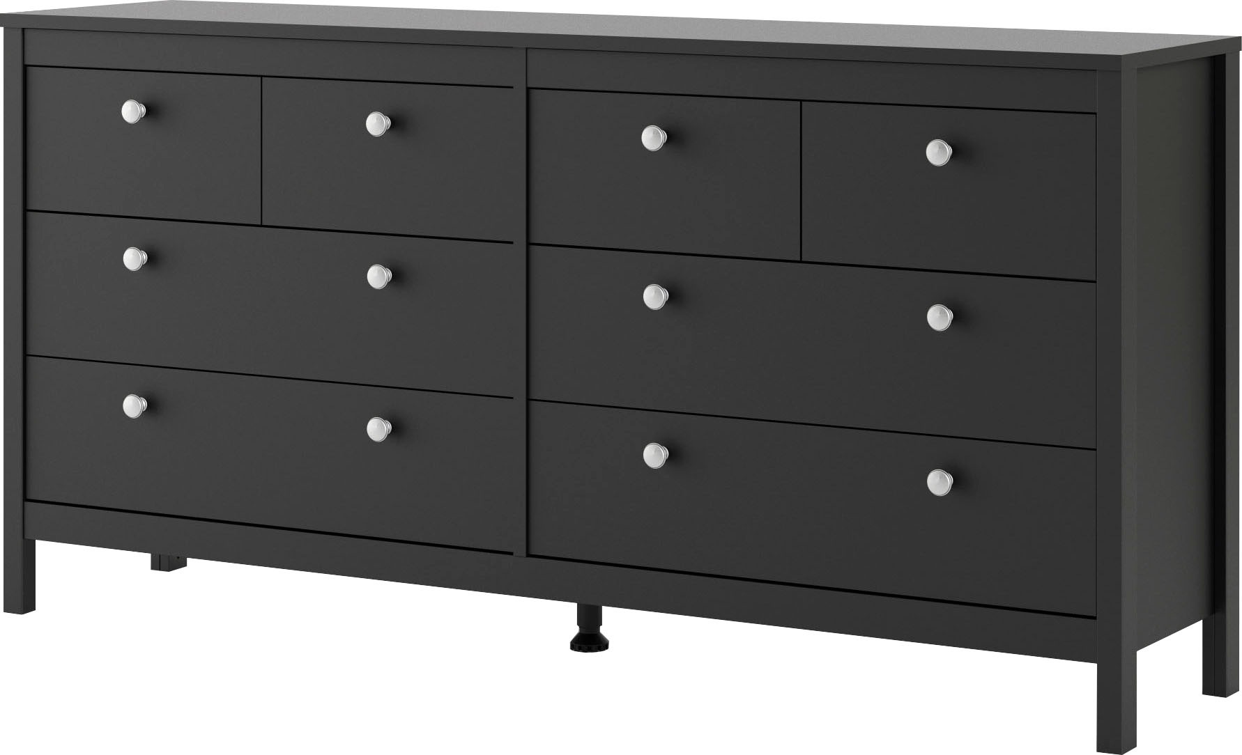 Home affaire Kommode »Madrid, Aufbewahrung, Schubladenschrank, Stauraum«, mit 4 kleinen und 4 großen Schubladen, Breite 160 cm