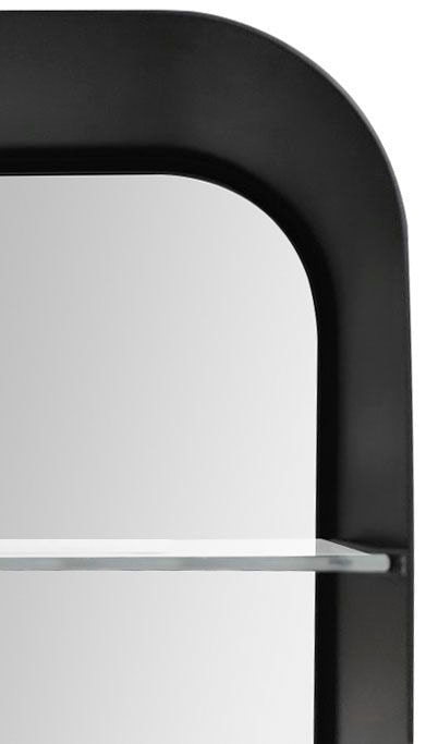 Talos cm, und Echtglas, schwarz BAUR 40x60 oval, bestellen Badezimmerspiegelschrank, IP24, | Alumunium aus BxH: