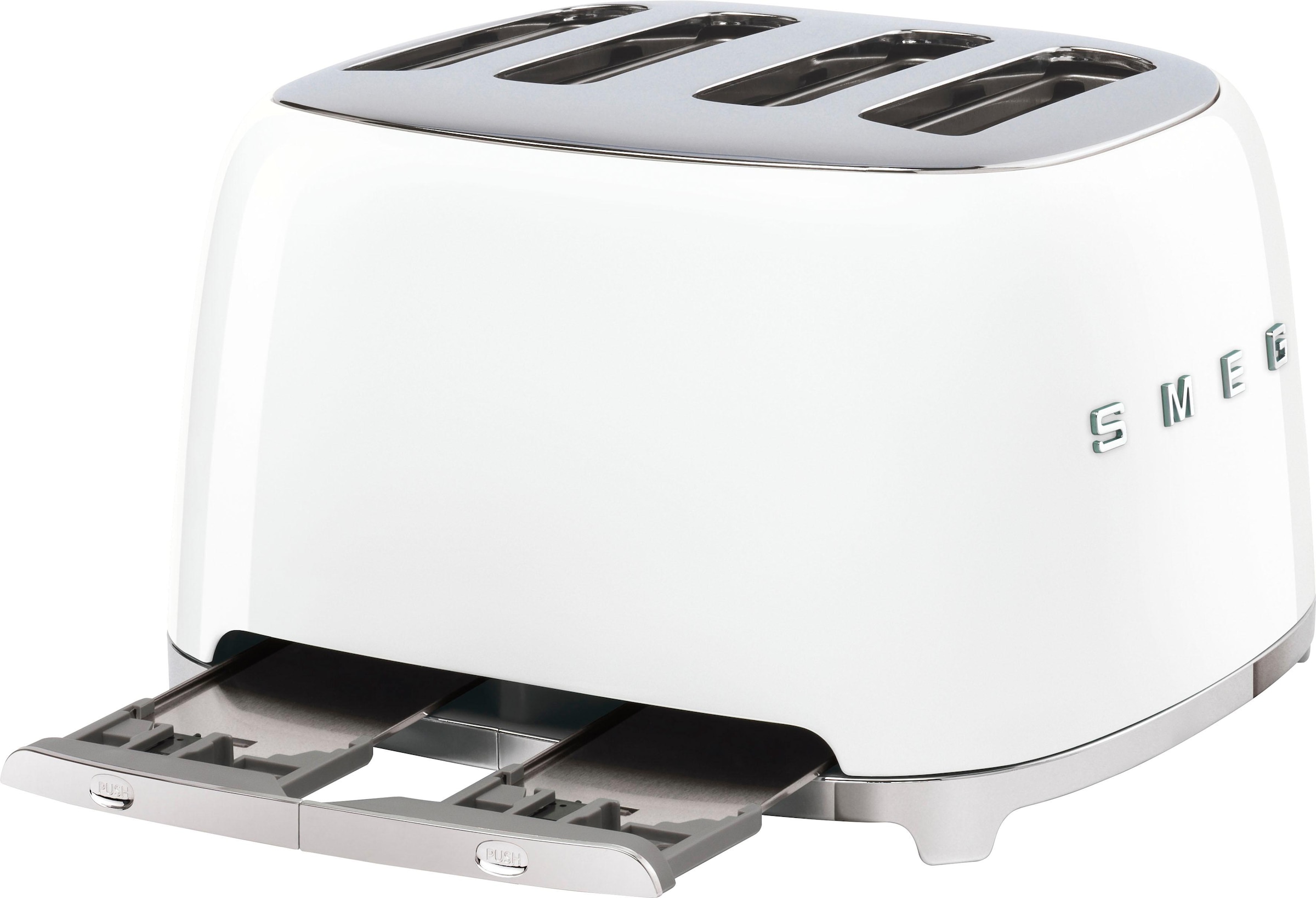 Smeg Toaster »TSF03WHEU«, 4 kurze Schlitze, 3000 W