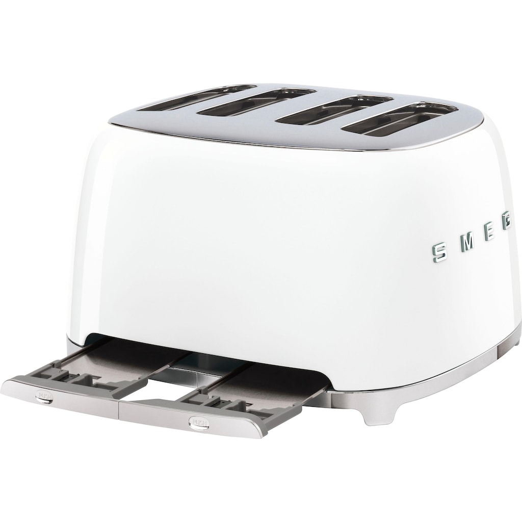 Smeg Toaster »TSF03WHEU«, 4 kurze Schlitze, 3000 W