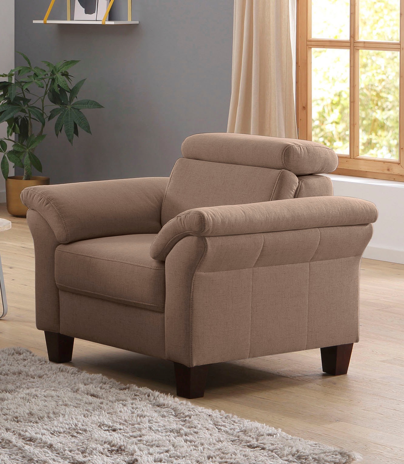 OTTO home Sessel "Arngast" Inclusive Kopfteilverstellung und Federkern