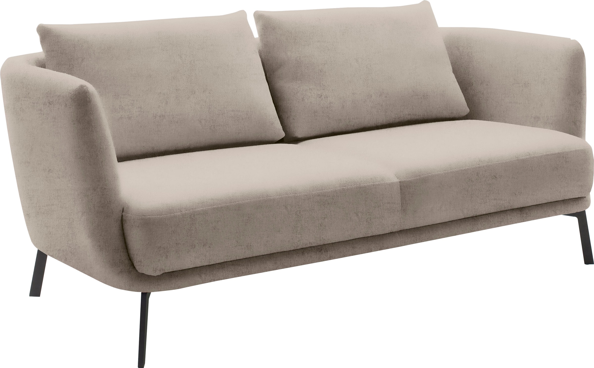 SCHÖNER WOHNEN-Kollektion 2,5-Sitzer »Pearl, hochwertig und komfortabel, - 5 Jahre Hersteller-Garantie«, auch in Bouclé, Maße (B/H/T): 190/71/91 cm, Füße Metall