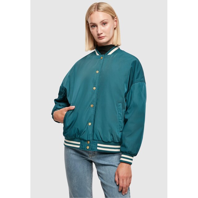 URBAN CLASSICS Sommerjacke »Damen Ladies Oversized Recycled College Jacket«,  (1 St.), ohne Kapuze für kaufen | BAUR