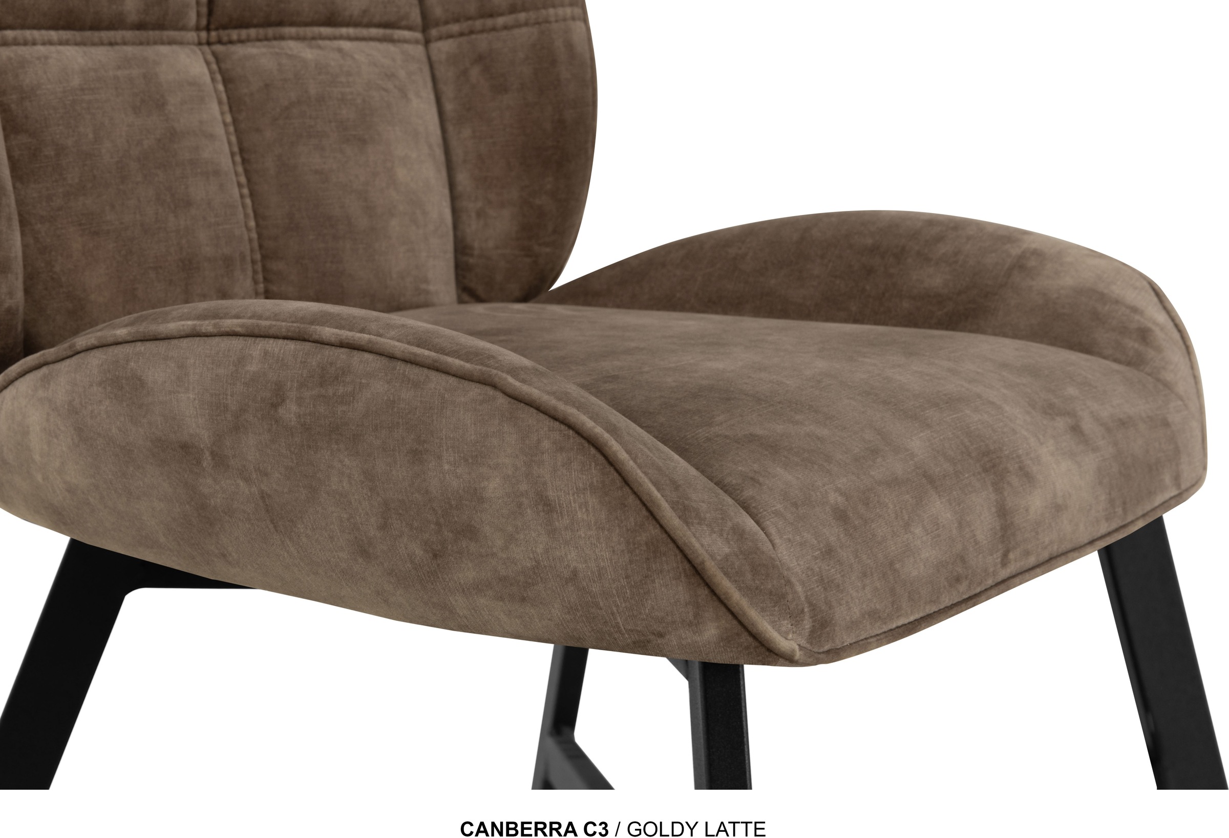 OMG Design Esszimmerstuhl »Canberra« (Set) 1 Stk.Esszimmerstuhl, pflegeleichter Samtvelour Bezug