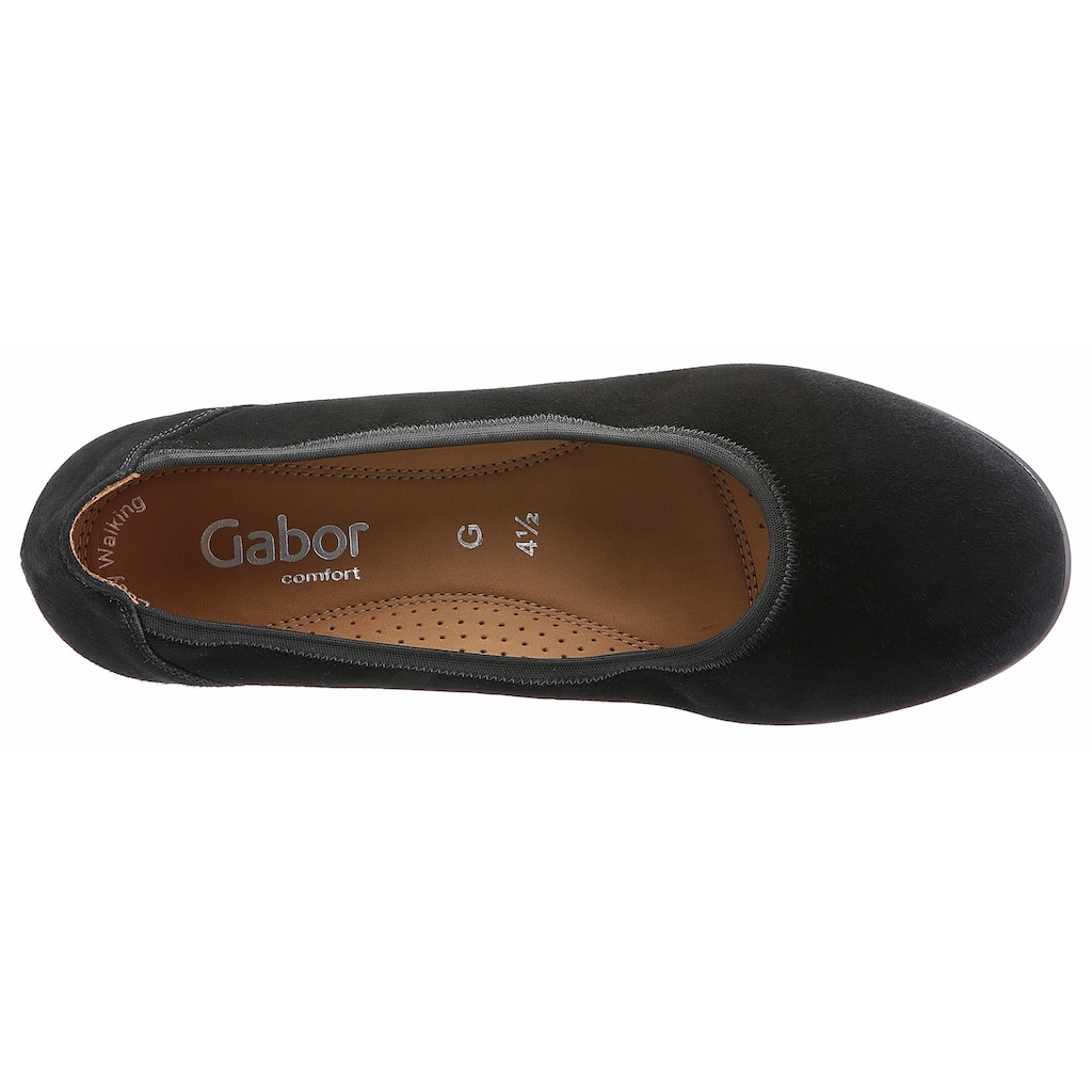 Gabor Pumps »KRETA«, Keilabsatz, Halbschuh, Schlupfschuh, in bequemer Weite G (= weit)