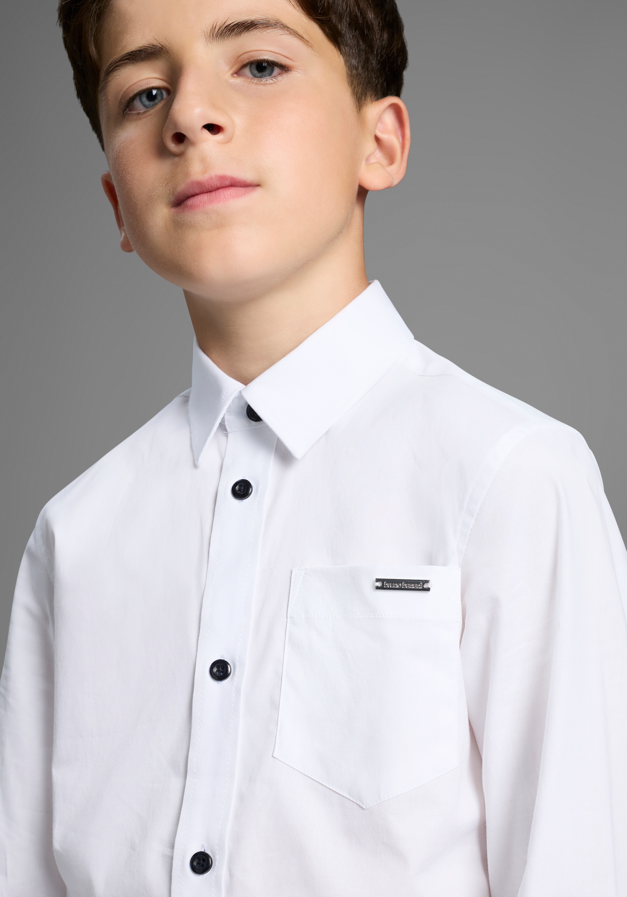 Thumbnail - Bruno Banani Langarmhemd "Oberhemd für Jungen" NEU BRUNO BANANI für TEENS. Elegantes Hemd