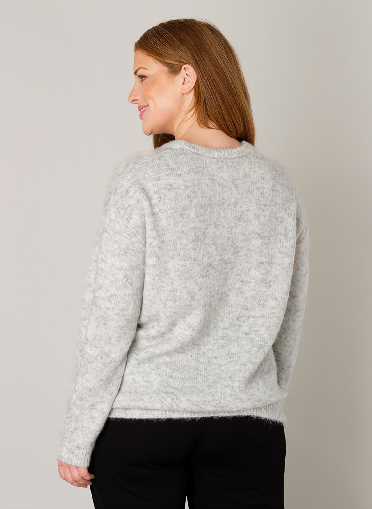 Base Level Curvy Strickpullover »Yanara«, mit Wolle und Elasthan