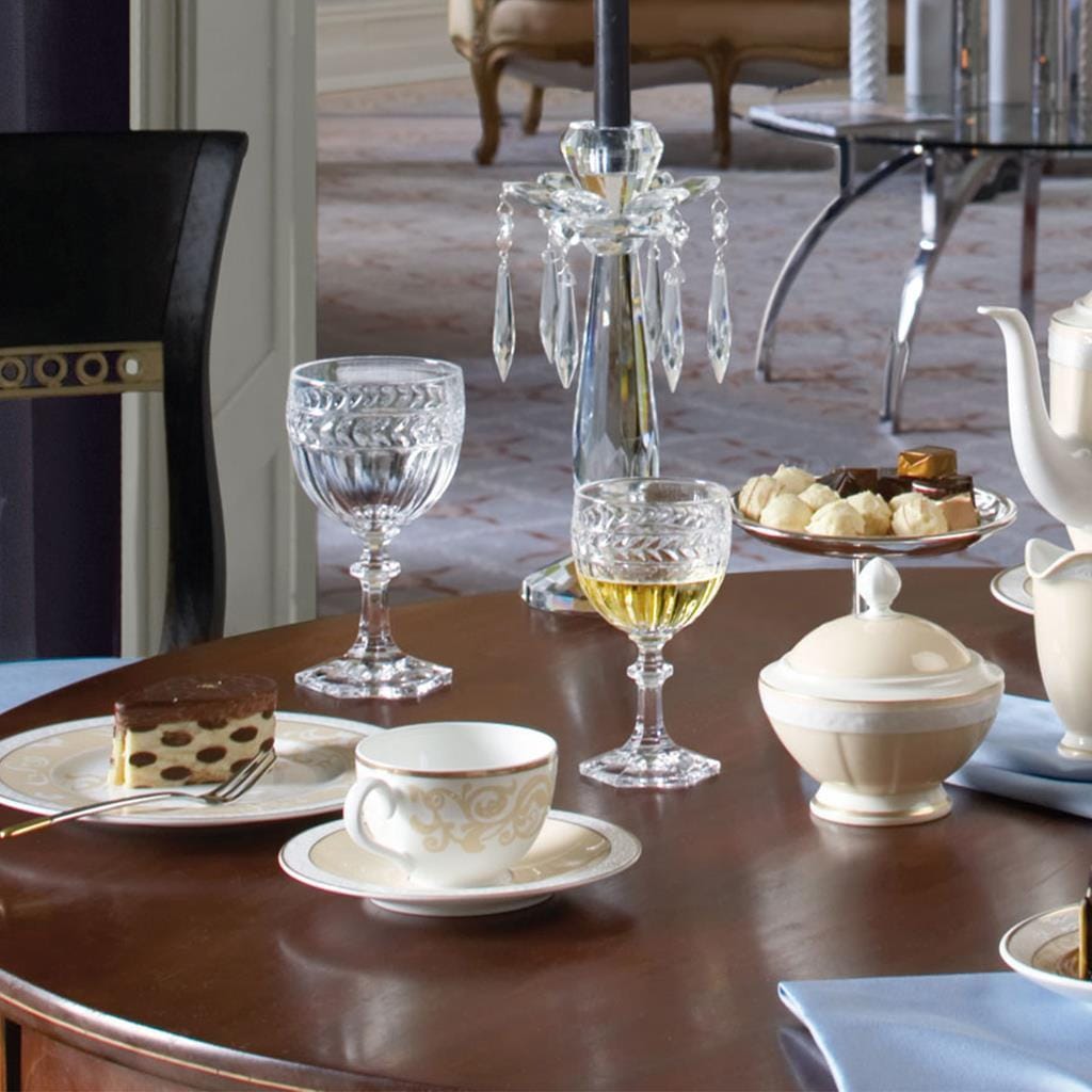 Villeroy & Boch Geschirr-Set »Kaffeeservice Ivoire 18er Set weiß-gold« Spülmaschinenfest