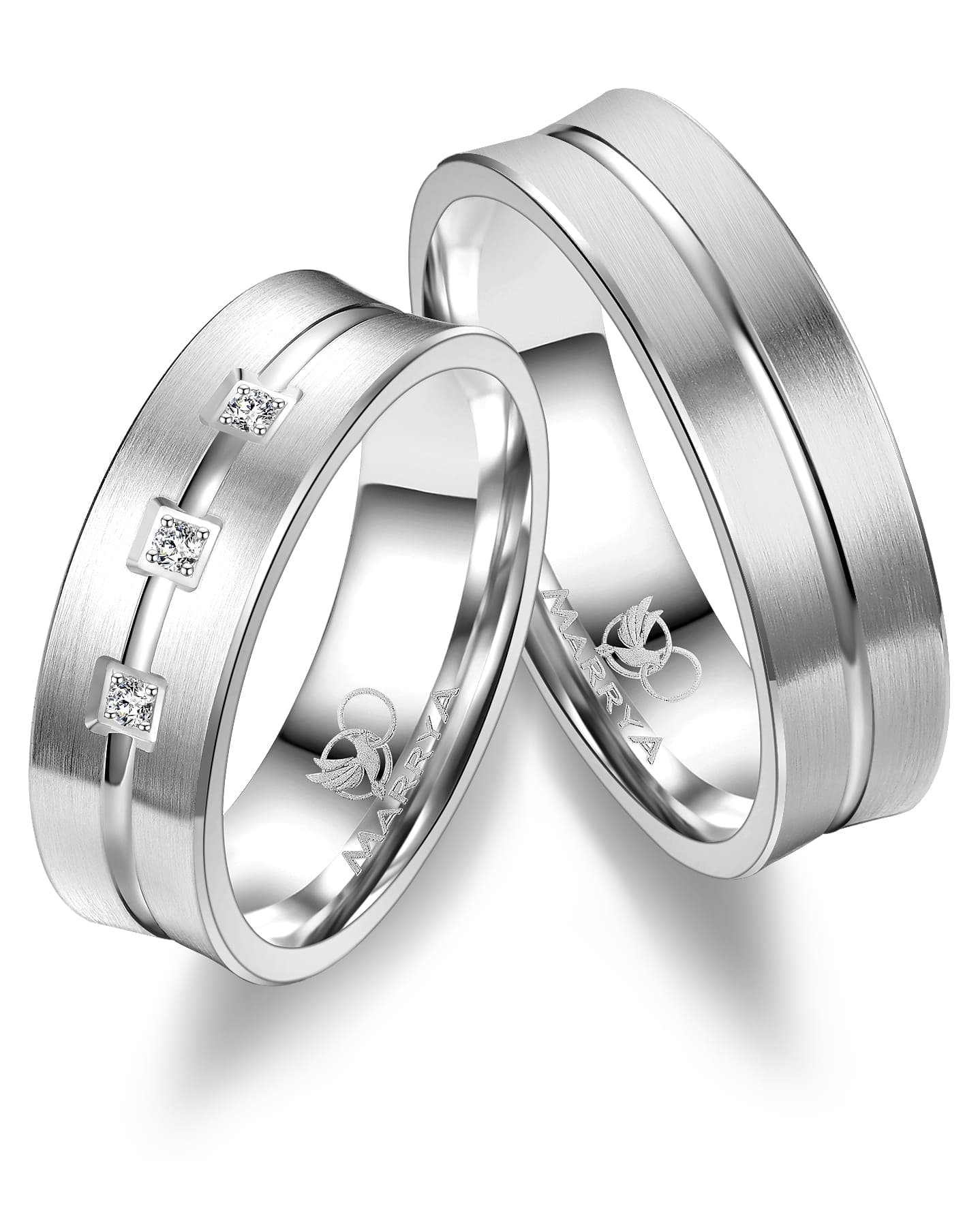 Marrya Trauring »Silber Ringe Trauringe Eheringe Partnerringe«