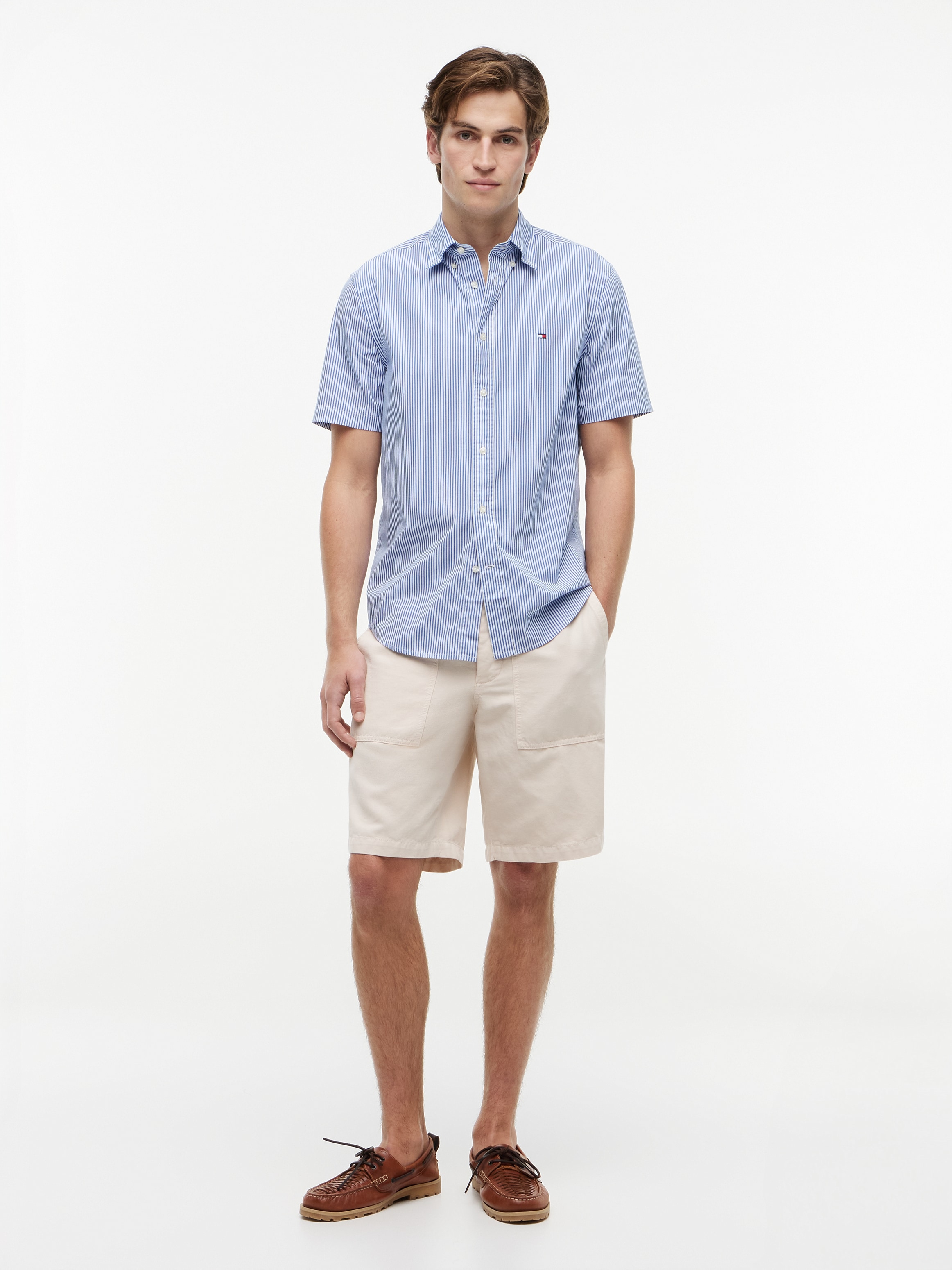 Tommy Hilfiger Kurzarmhemd »FLEX POP CLASSIC STP S/S SHIRT«
