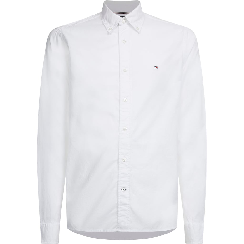 Tommy Hilfiger Langarmhemd »LA-Hemd Flex Poplin«