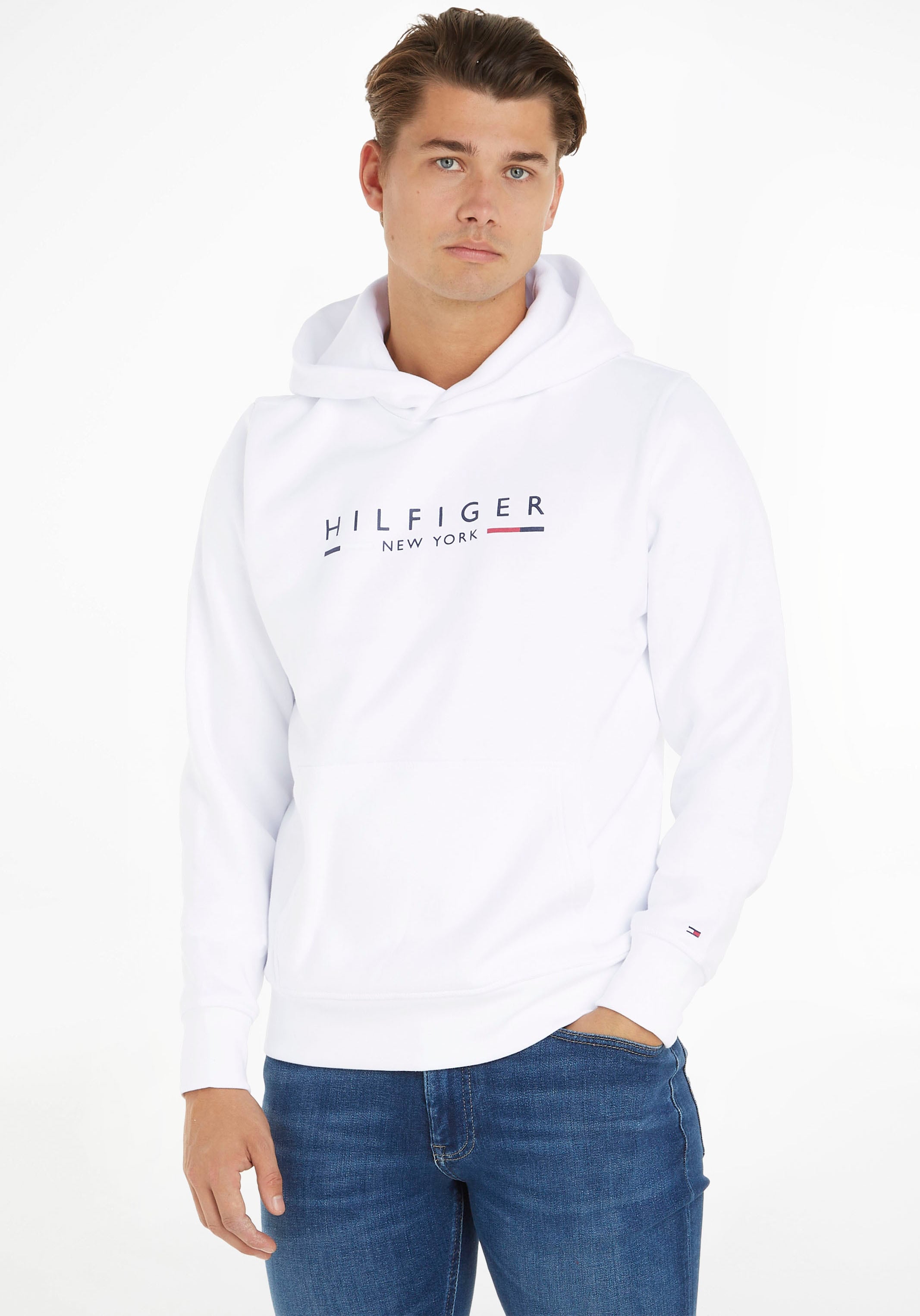 Tommy Hilfiger Hoodie »HILFIGER NEW YORK HOODY«, mit Kängurutasche