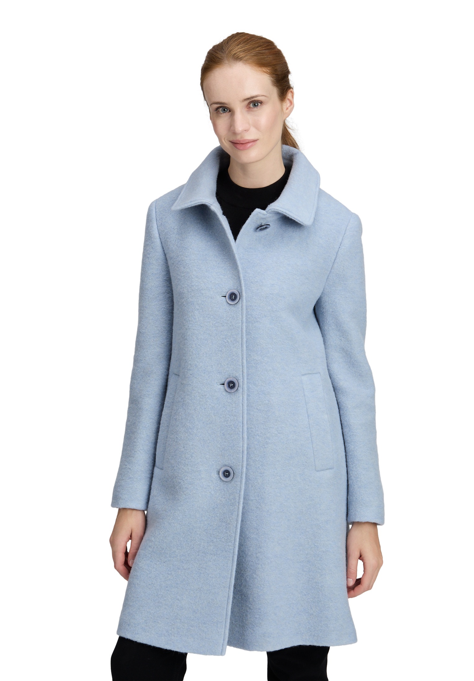 Betty Barclay Wolljacke »Betty Barclay Damen Wollmantel mit abnehmbarer Kapuze«, mit Kapuze