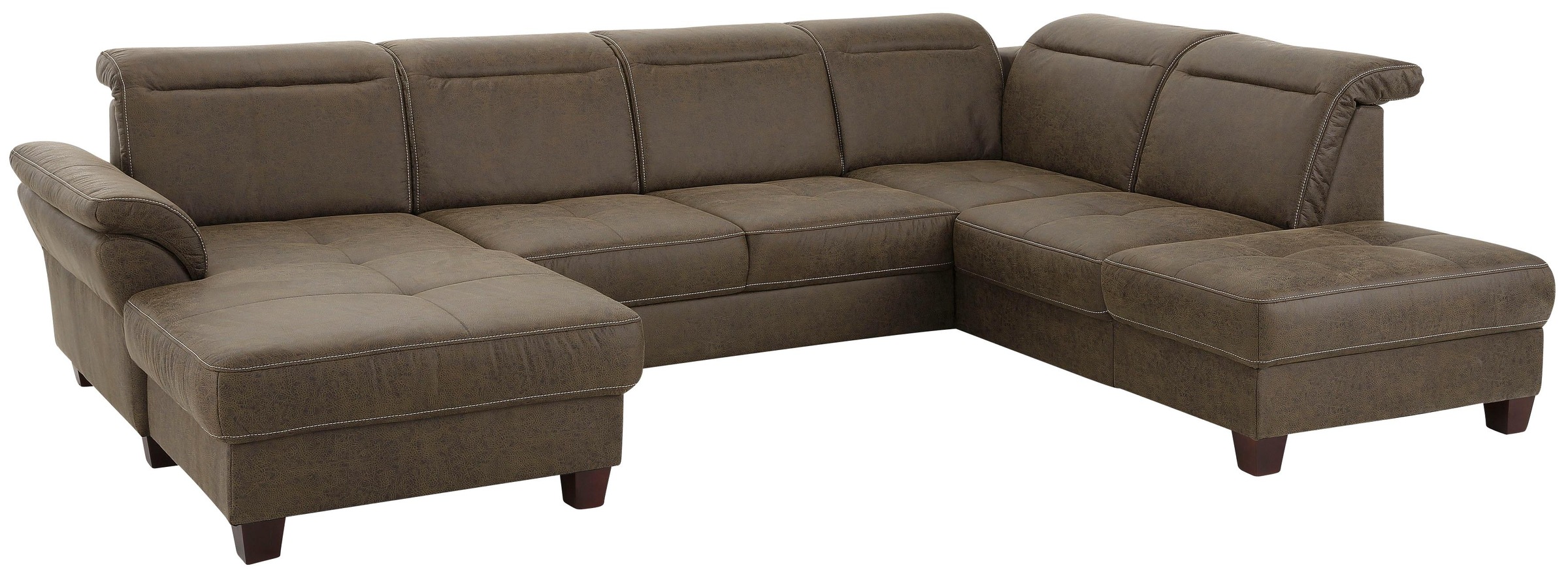 Thumbnail - Home affaire Wohnlandschaft "Solvei U-Form" Sitztiefenverstellung und Federkern, wahlweise Kopfteilverstellung