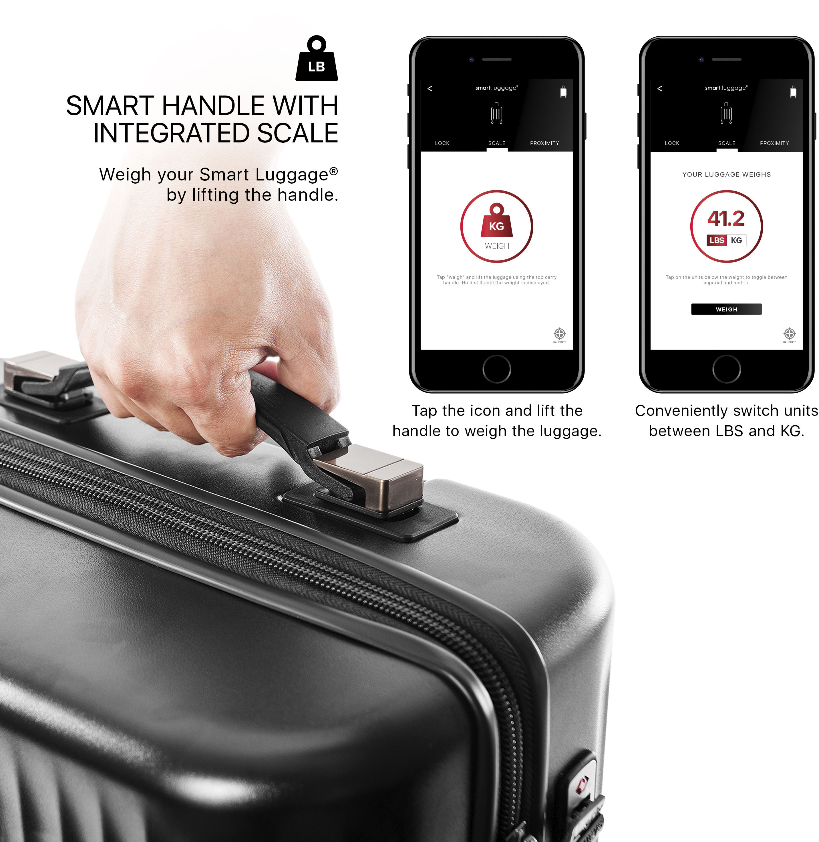 Thumbnail - Heys Hartschalen-Trolley "Smart Luggage, in verschiedenen Farben und Größen", 4 Rollen, Heys x Joachim Llambi Handgepäck...