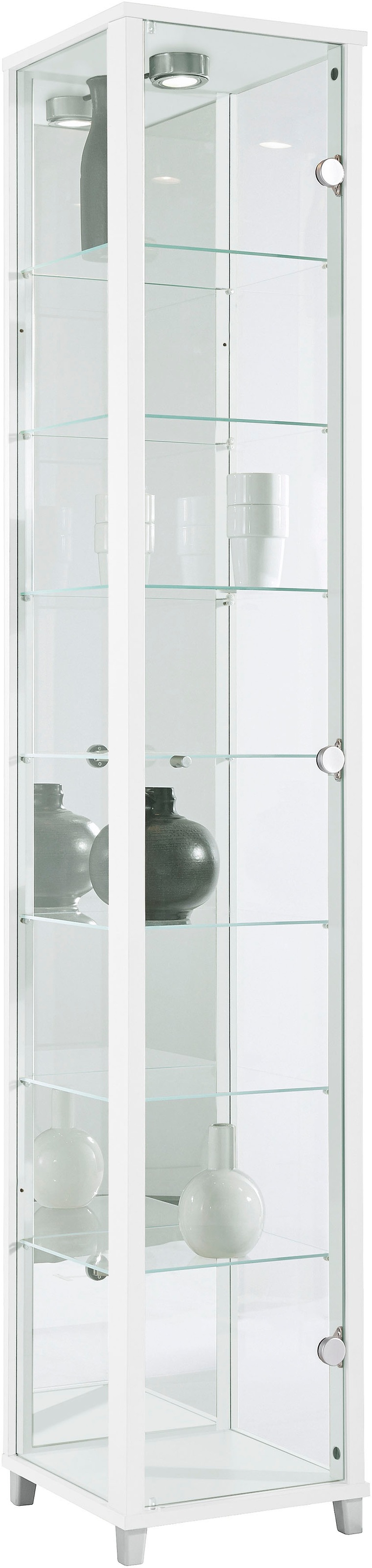 fif möbel "OPTIMA" Standvitrine/Glasvitrine 1x Glastür,perfekt für Sammler,Sammlervitrine