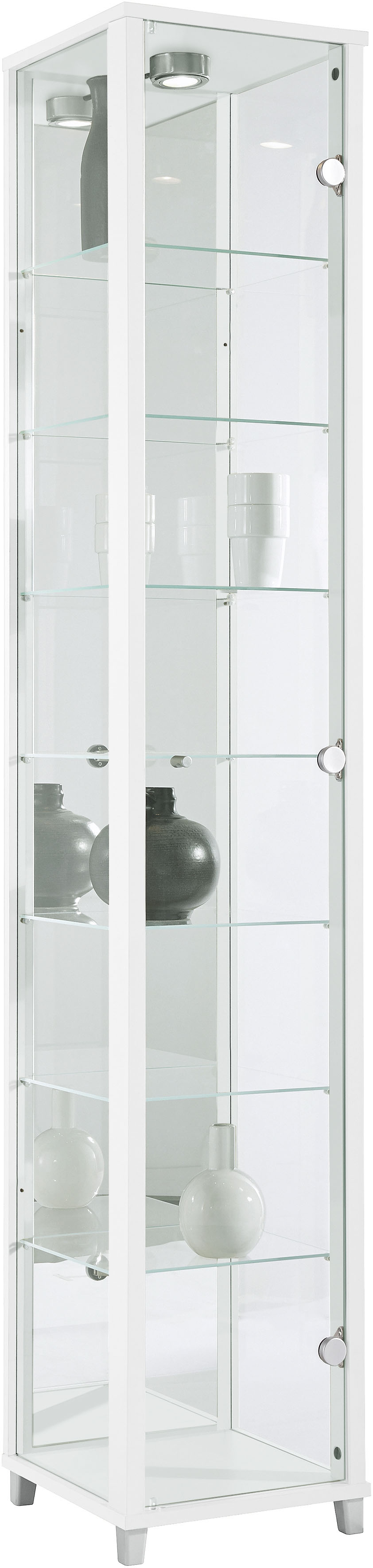 fif möbel Vitrine "OPTIMA" Standvitrine/Glasvitrine 1x Glastür,perfekt für Sammler,Sammlervitrine