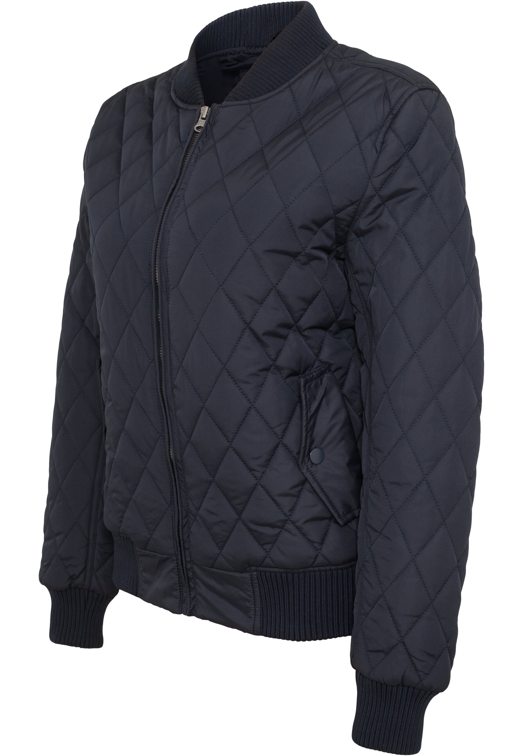 Thumbnail - URBAN CLASSICS Allwetterjacke "Urban Classics Damen Ladies Diamond Quilt Nylon Jacket" 1 Stk. tlg. ohne Kapuze
