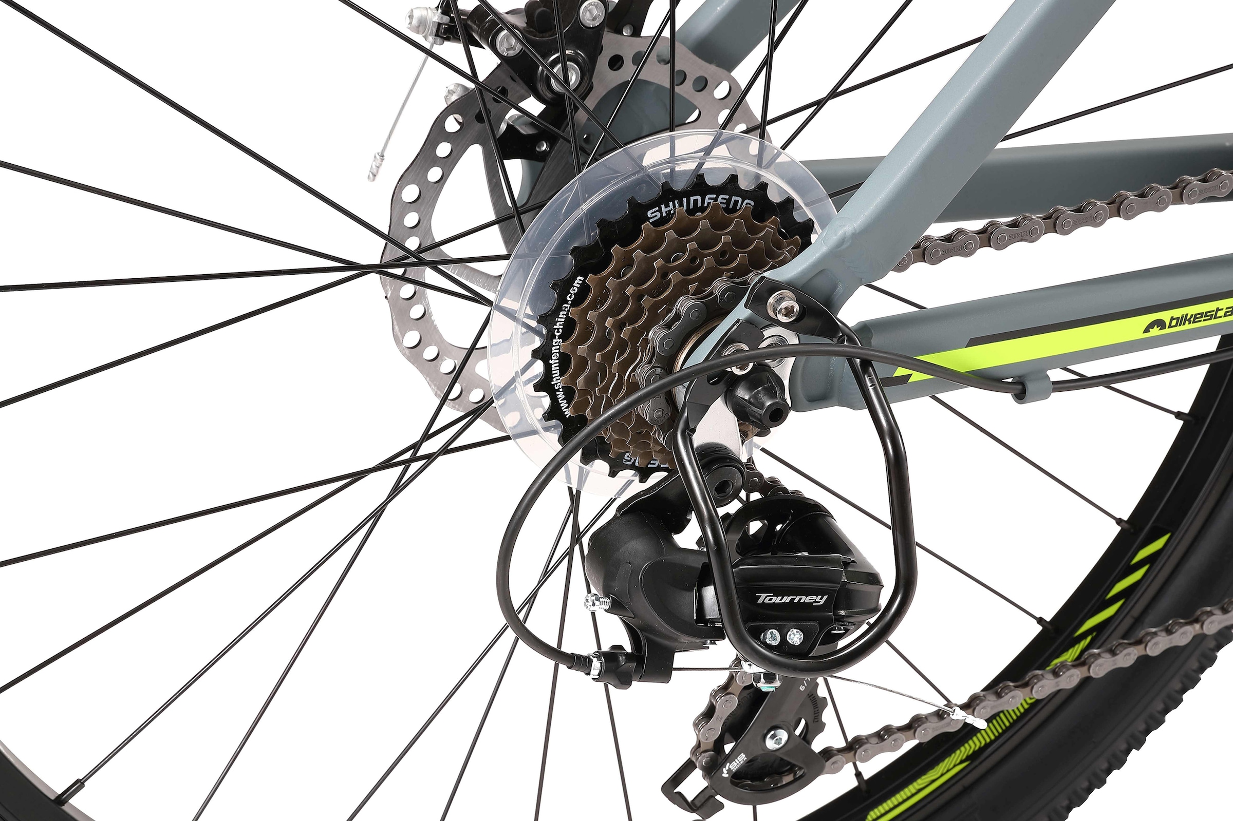 Bikestar Mountainbike 21 Gang Shimano RD-TY300 Schaltwerk Kettenschaltung für Damen und Herren, Kettenschaltung