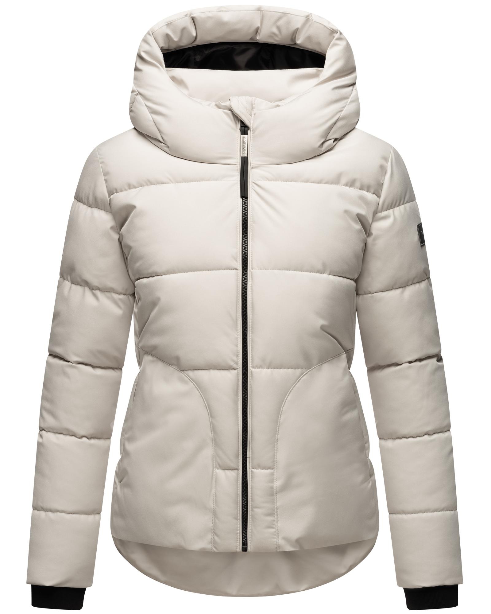 Navahoo Steppjacke »Lachperle XIV«, mit Kapuze, Kurze gesteppte Damen Winterjacke mit hohem Kragen und Kapuze