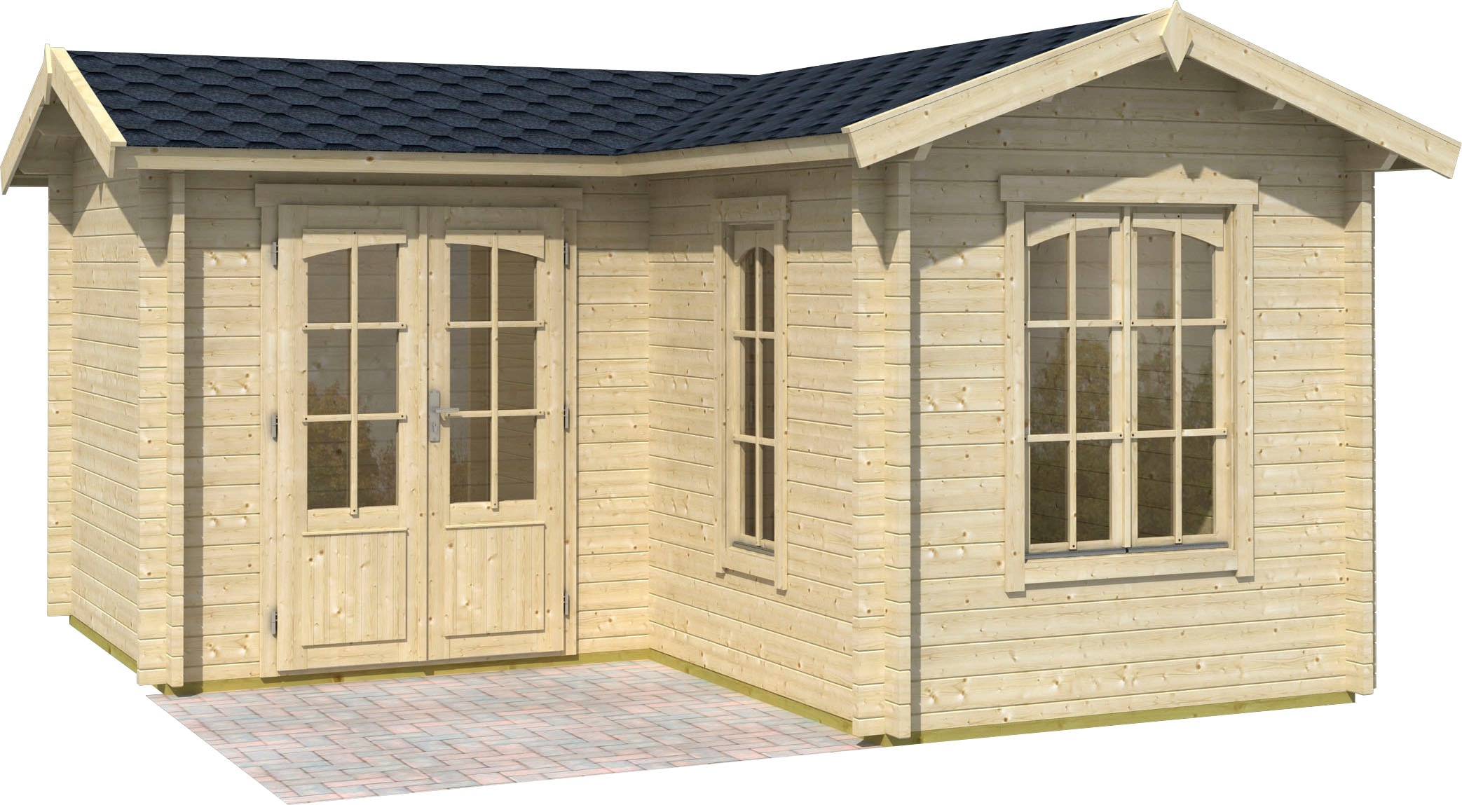LASITA MAJA Gartenhaus »PORTSMOUTH«, (Set, inkl. Fussbodenbretter zum verlegen)