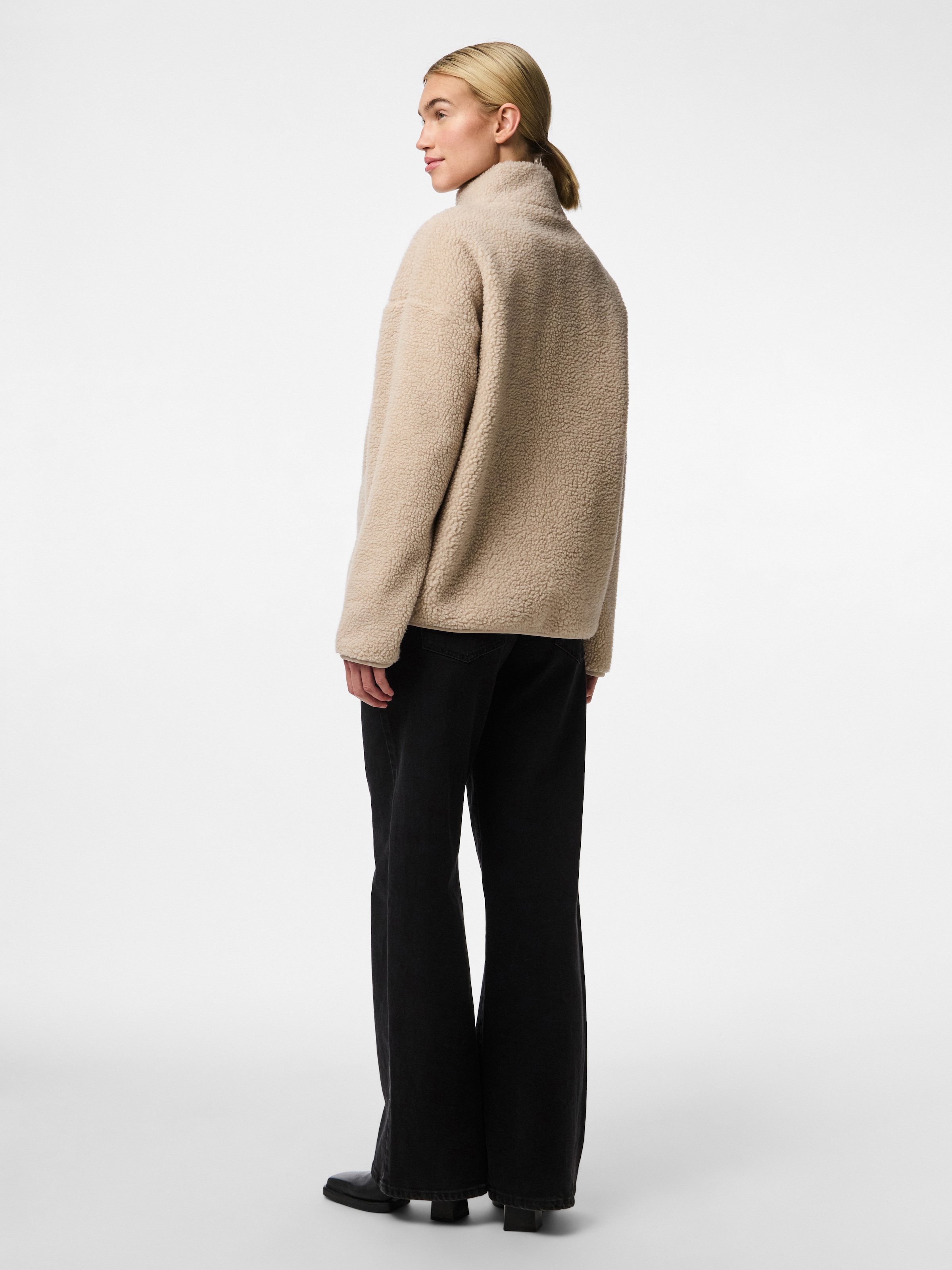 pieces Plüschjacke »PCSADIA LS TEDDY JACKET NOOS BC« Kunstfaser