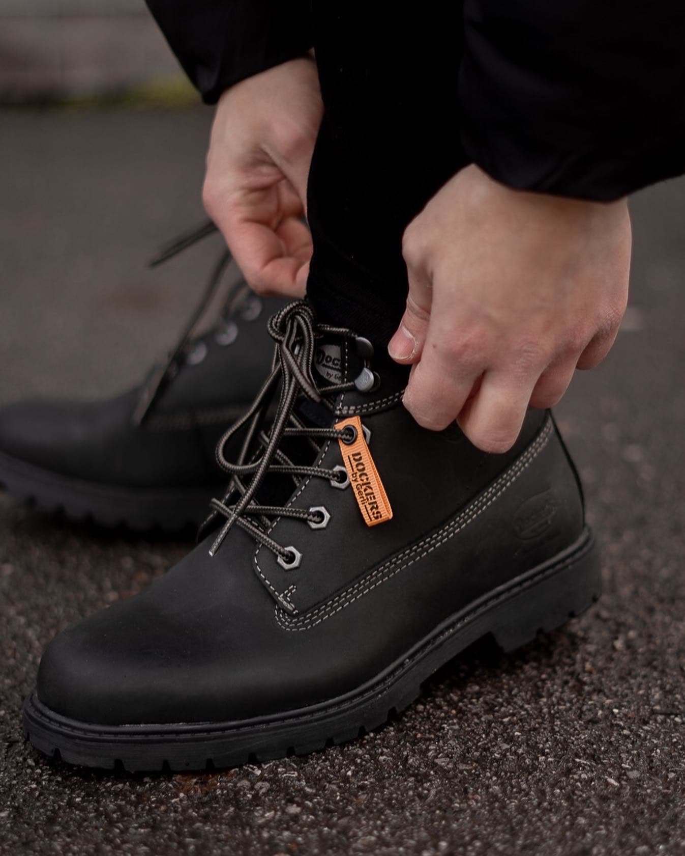 Dockers by Gerli Winterboots, Workerboots, Schnürstiefel mit Blockabsatz